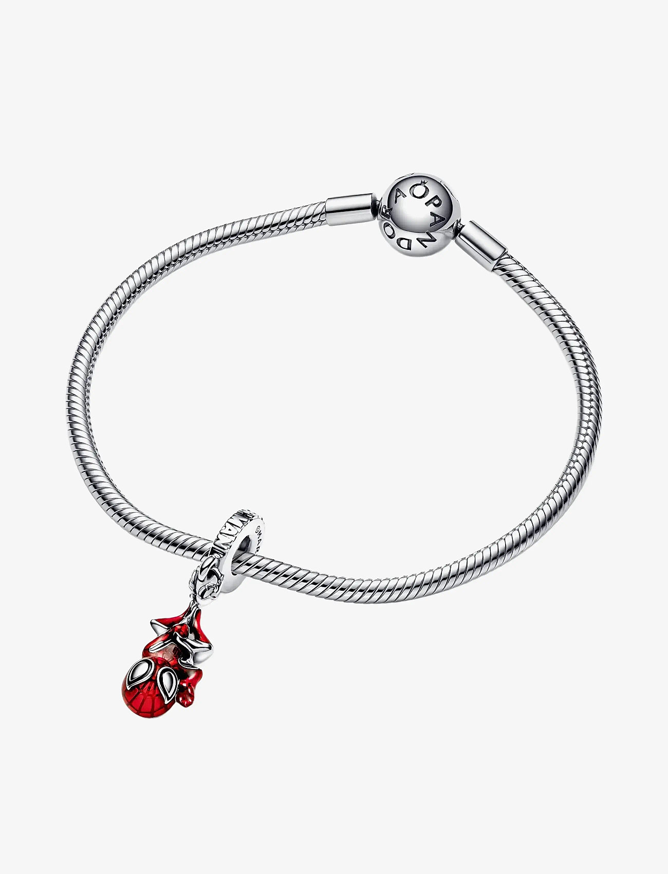 Pandora - Marvel Spider-Man sterling silver dangle with black and transparent red enamel - ripatsid - red - 3