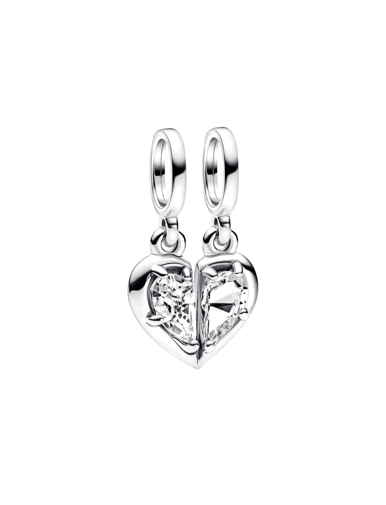 Pandora Heart sterling silver splitable dangle with clear cubic zirconia - Accessoarer - CLEAR / undefined