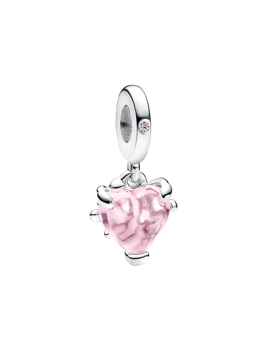 Pandora - Family tree sterling silver dangle with fancy fairy tale pink cubic zirconia and rose shadow pink cr - pendentifs - pink - 1