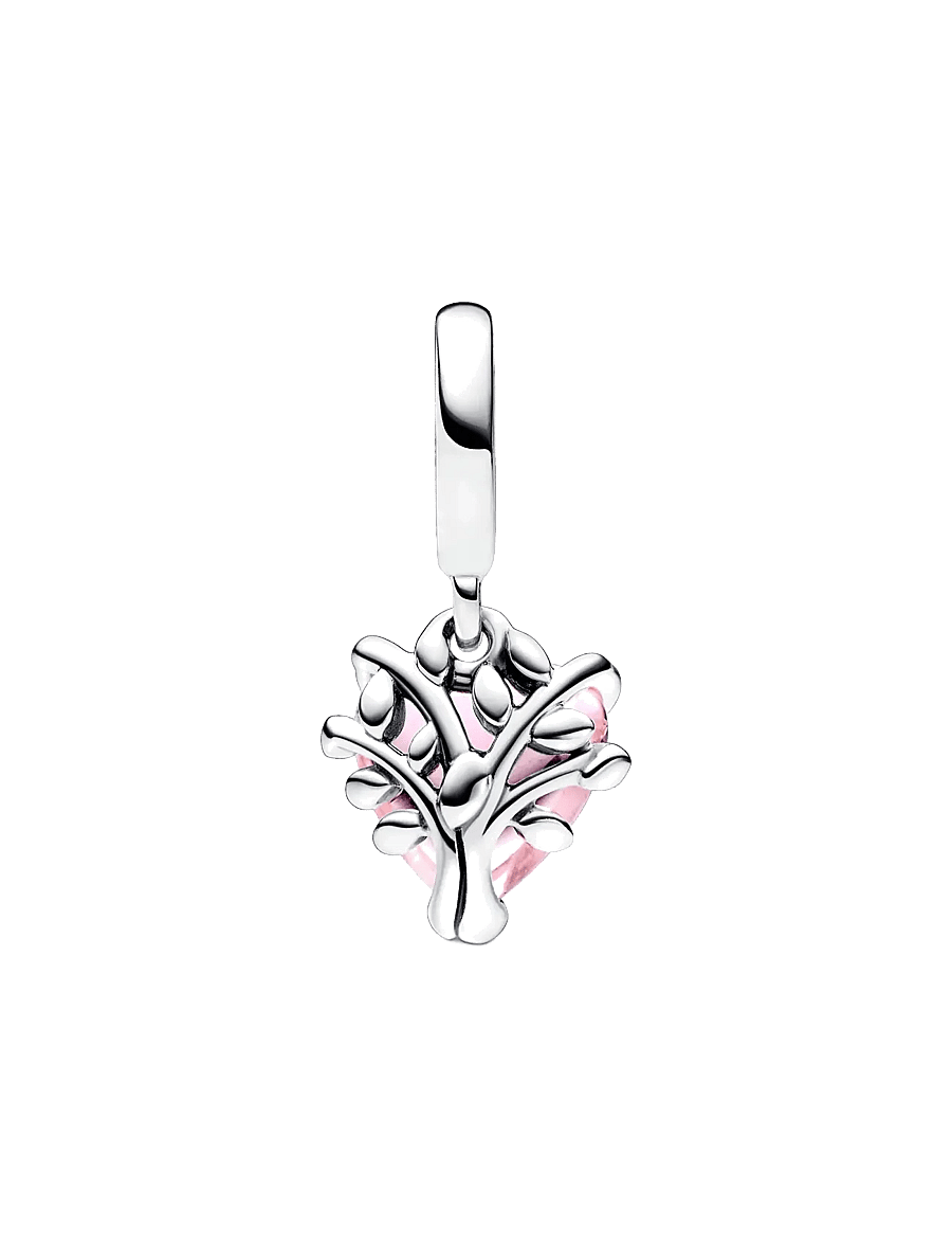 Pandora - Family tree sterling silver dangle with fancy fairy tale pink cubic zirconia and rose shadow pink cr - pendentifs - pink - 2