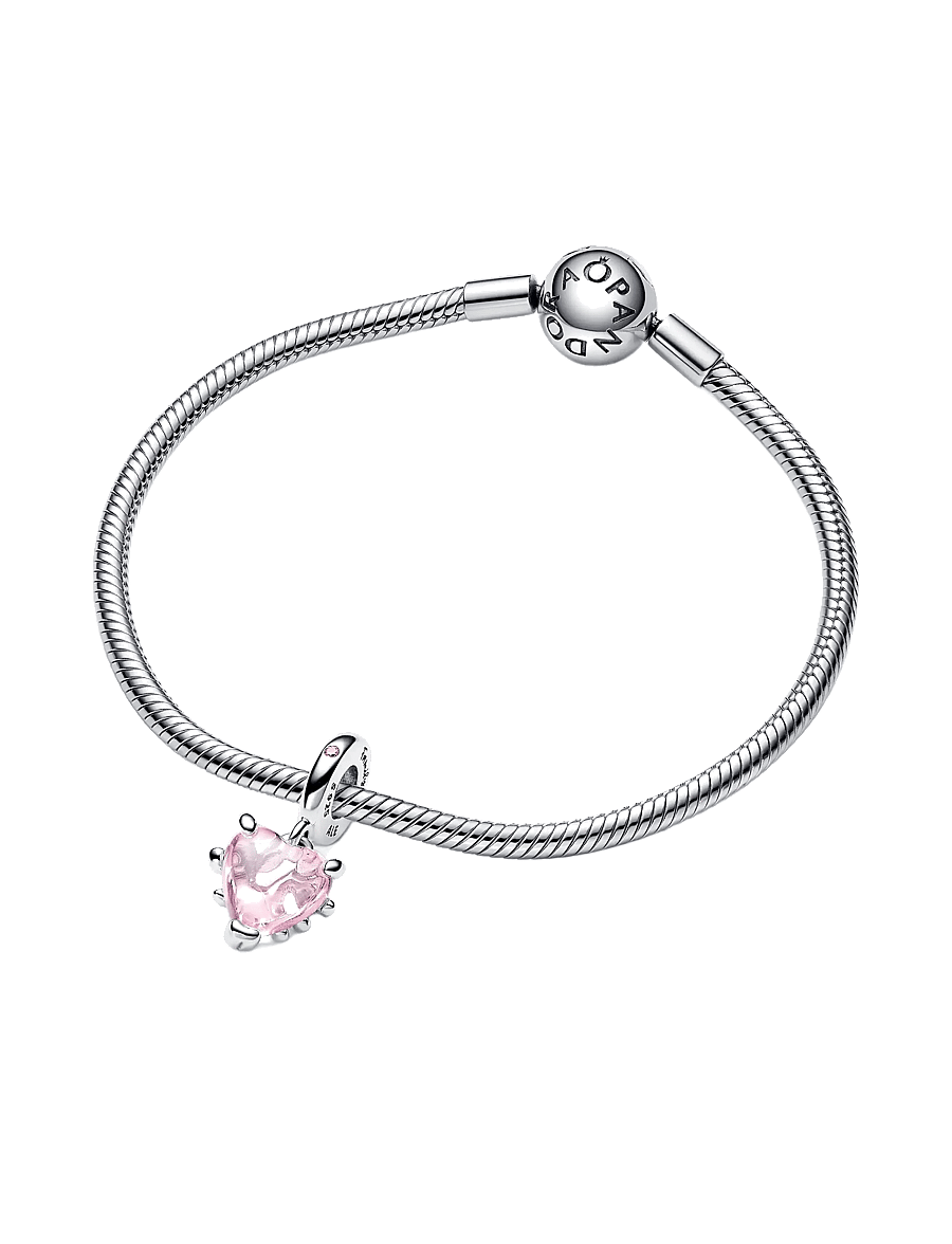 Pandora - Family tree sterling silver dangle with fancy fairy tale pink cubic zirconia and rose shadow pink cr - pendentifs - pink - 3