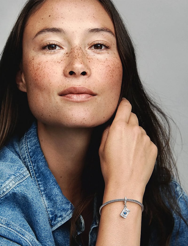 Pandora - Passport sterling silver dangle with clear cubic zirconia and shaded blue enamel - hängen & berlocker - blue - 0