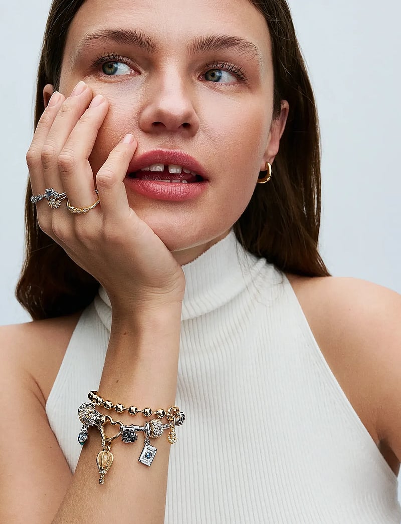 Pandora - Passport sterling silver dangle with clear cubic zirconia and shaded blue enamel - hängen & berlocker - blue - 4