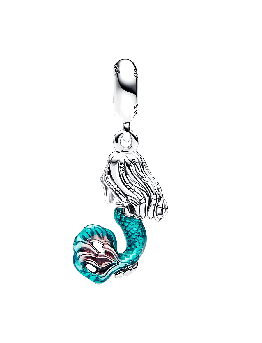 Pandora - Disney The Little Mermaid Ariel sterling silver dangle with auro borealis clear cubic zirconia, tran - pendentifs - turquoise - 2