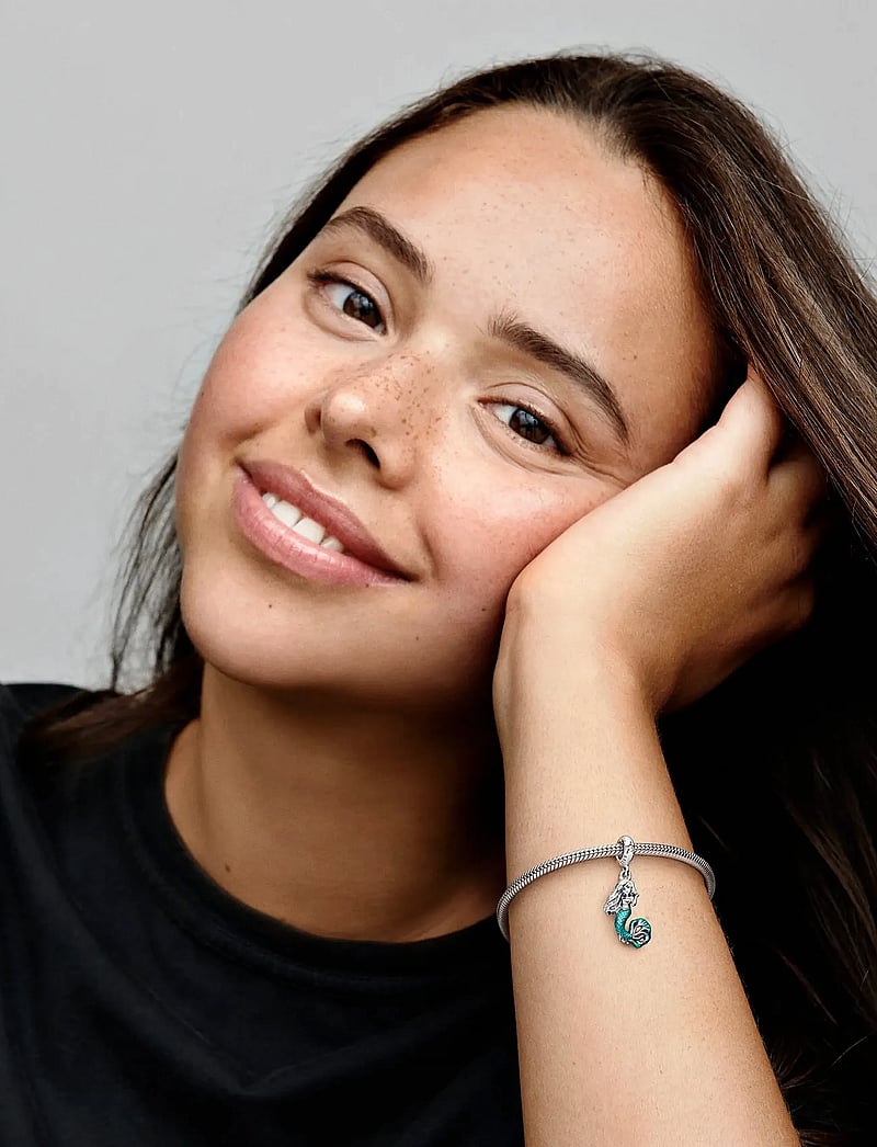 Pandora - Disney The Little Mermaid Ariel sterling silver dangle with auro borealis clear cubic zirconia, tran - hängen & berlocker - turquoise - 0