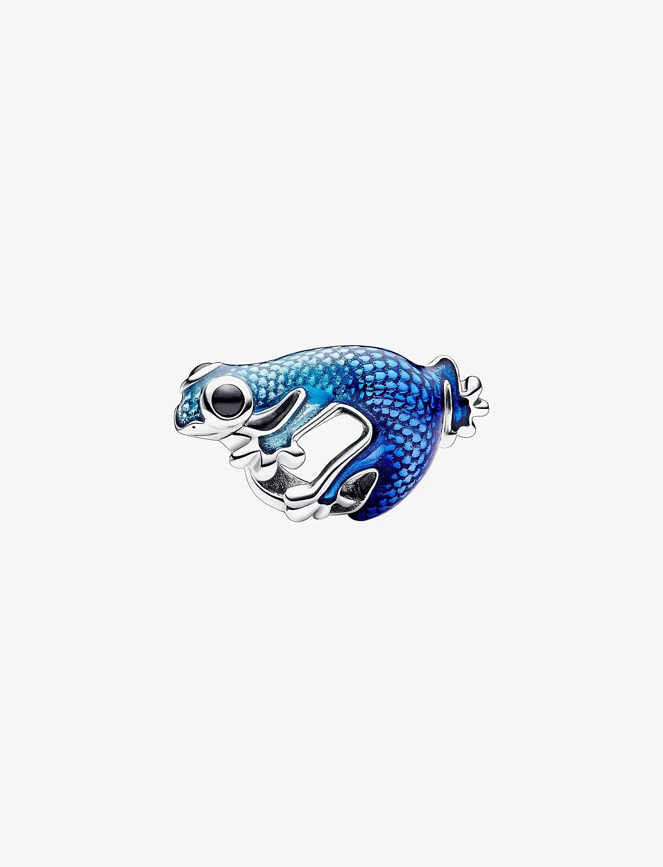 Pandora - Gecko sterling silver charm with black crystal and shaded transparent metallic light to dark blue en - anhänger - blue - 1