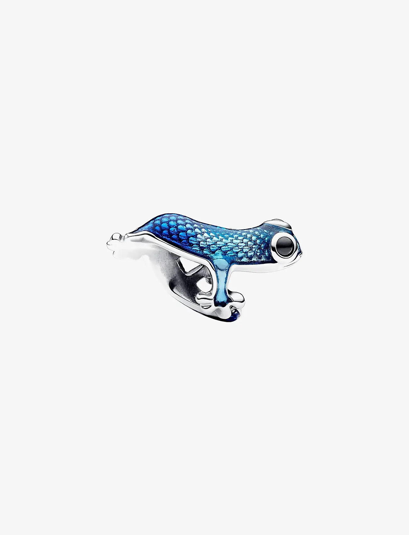 Pandora - Gecko sterling silver charm with black crystal and shaded transparent metallic light to dark blue en - anhänger - blue - 2