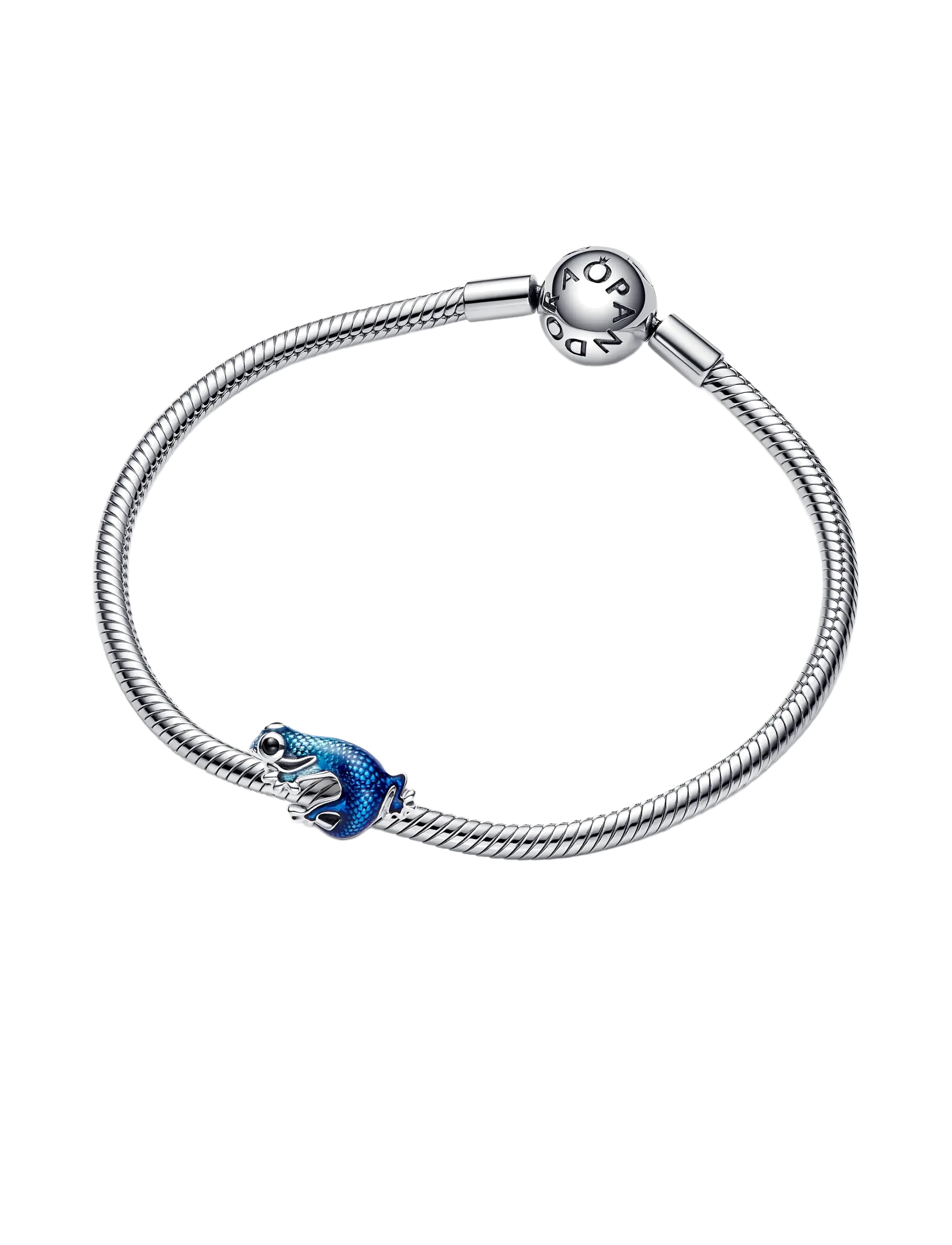 Pandora - Metallic Blue Gecko Charm - pendentifs - blue - 3