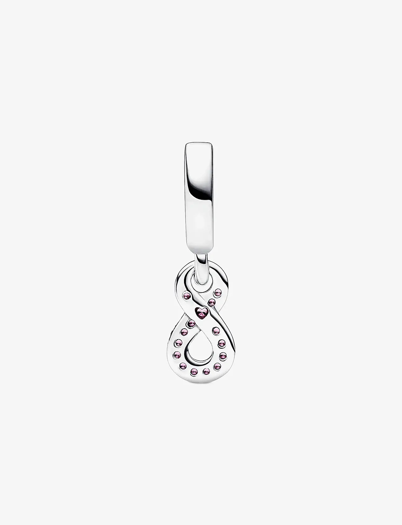 Pandora - Infinity sterling silver dangle with cerise and phlox pink crystal - hängen & berlocker - pink - 2