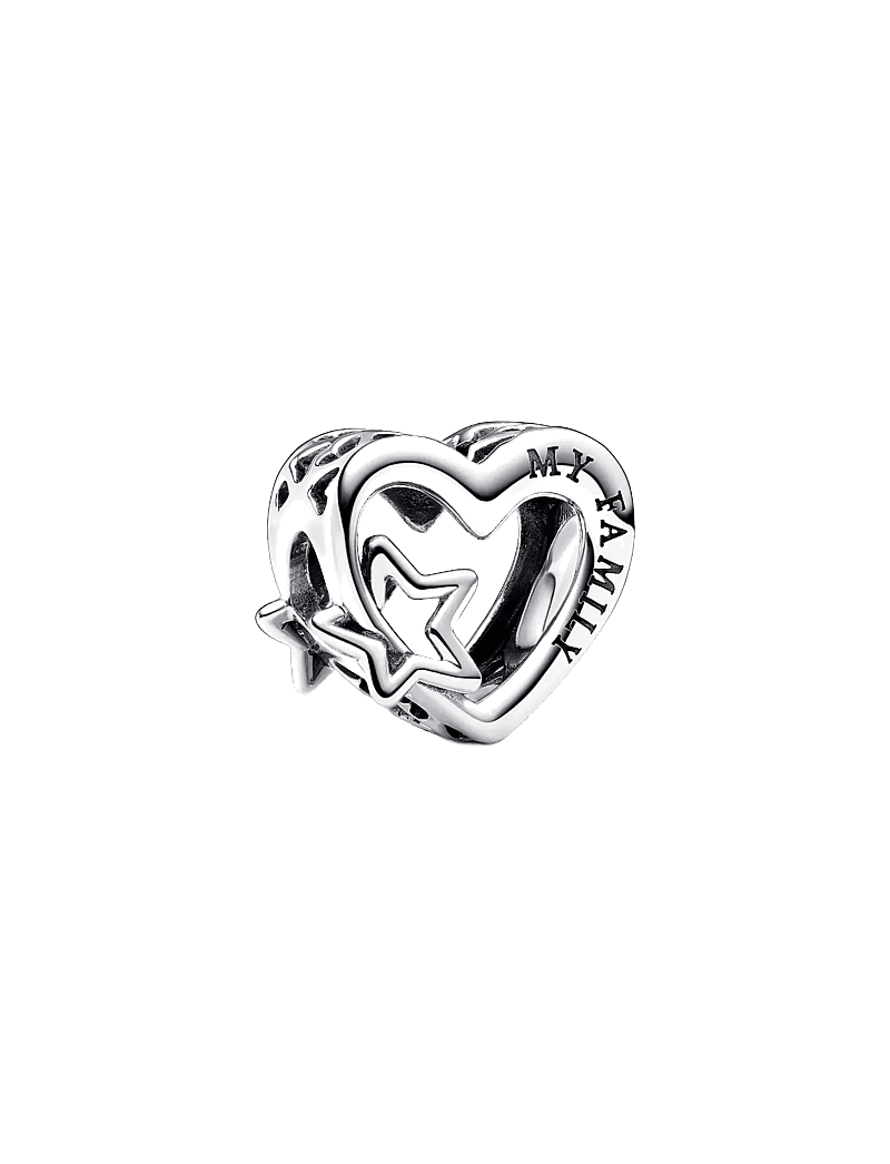 Pandora - Heart sterling silver charm - pendants - no color - 1