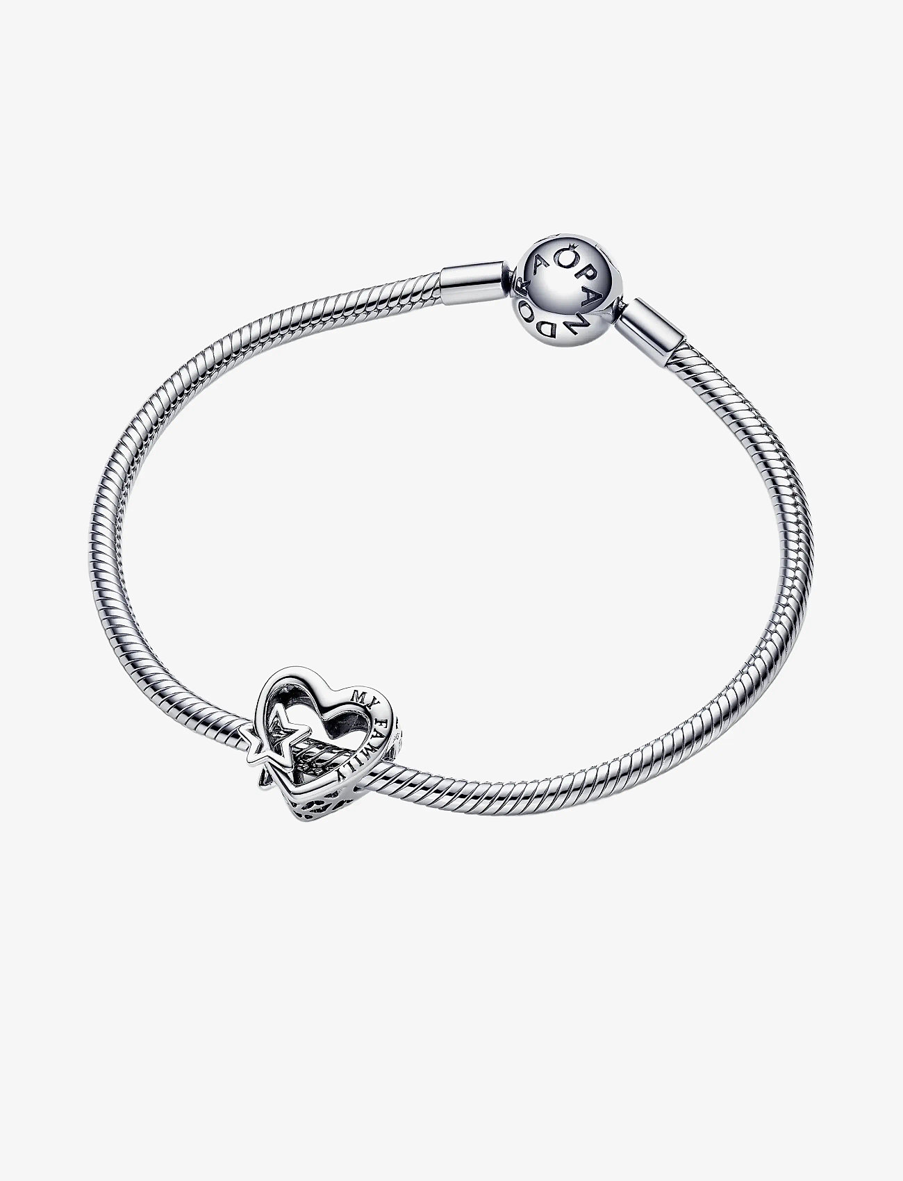 Pandora - Heart sterling silver charm - pendants - no color - 2