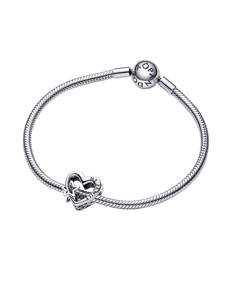 Pandora - Heart sterling silver charm - pendants - no color - 2