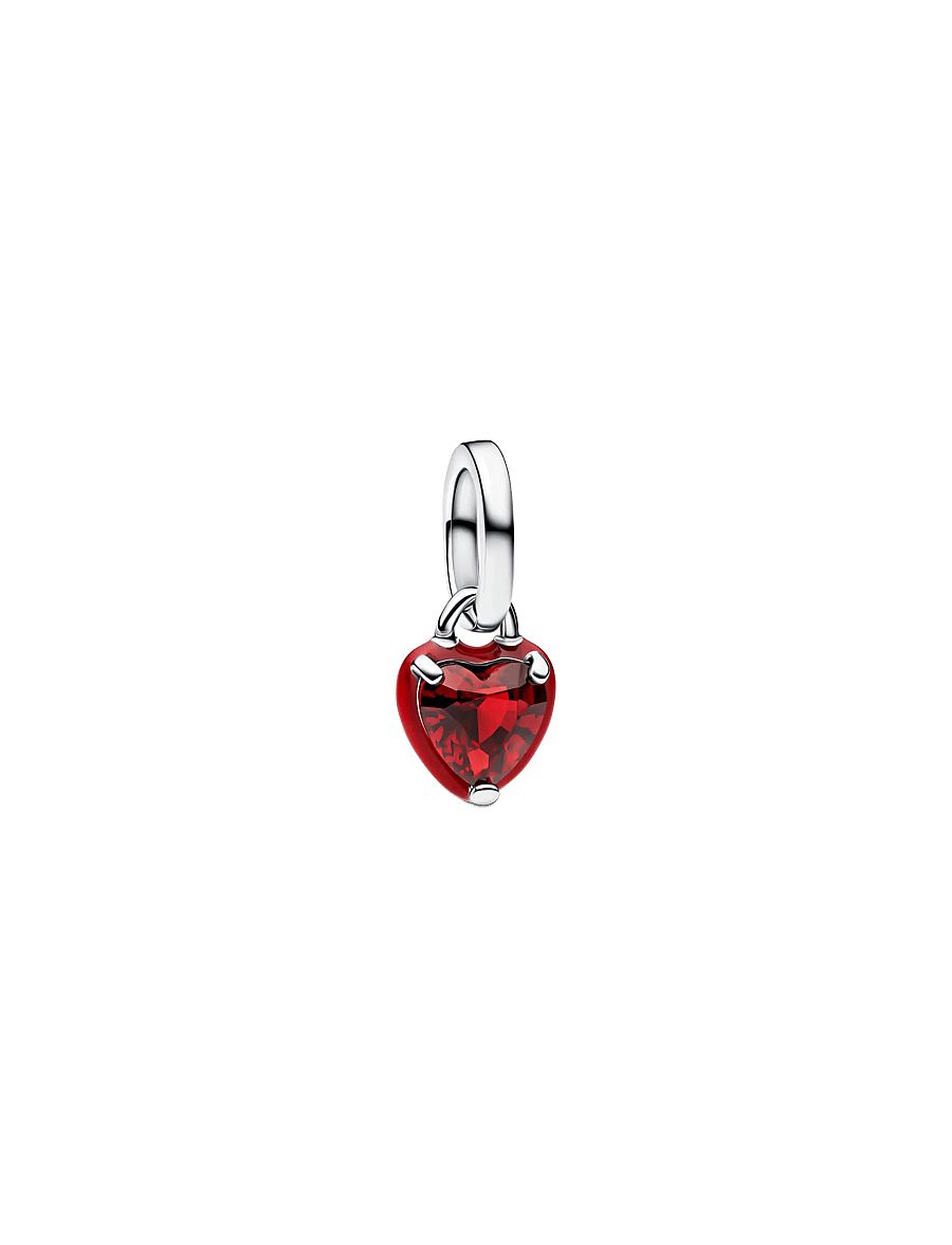 Pandora - Red Chakra Heart Mini Dangle Charm - hangers - red - 1