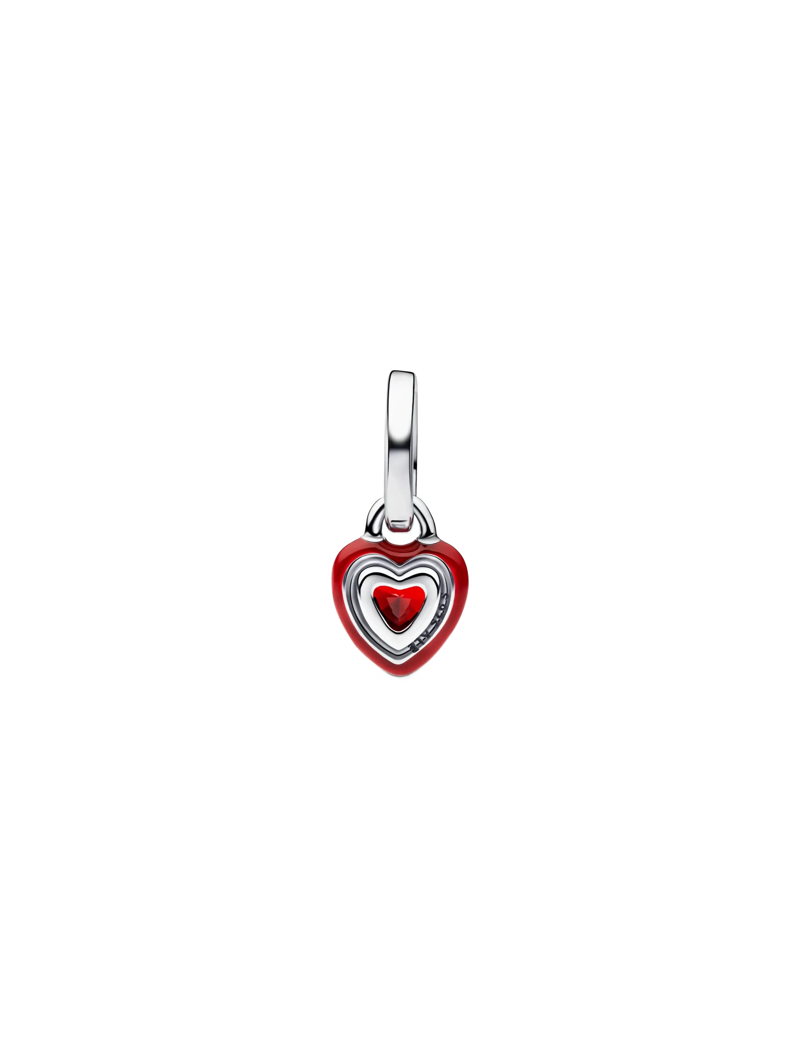 Pandora - Red Chakra Heart Mini Dangle Charm - pendants - red - 2