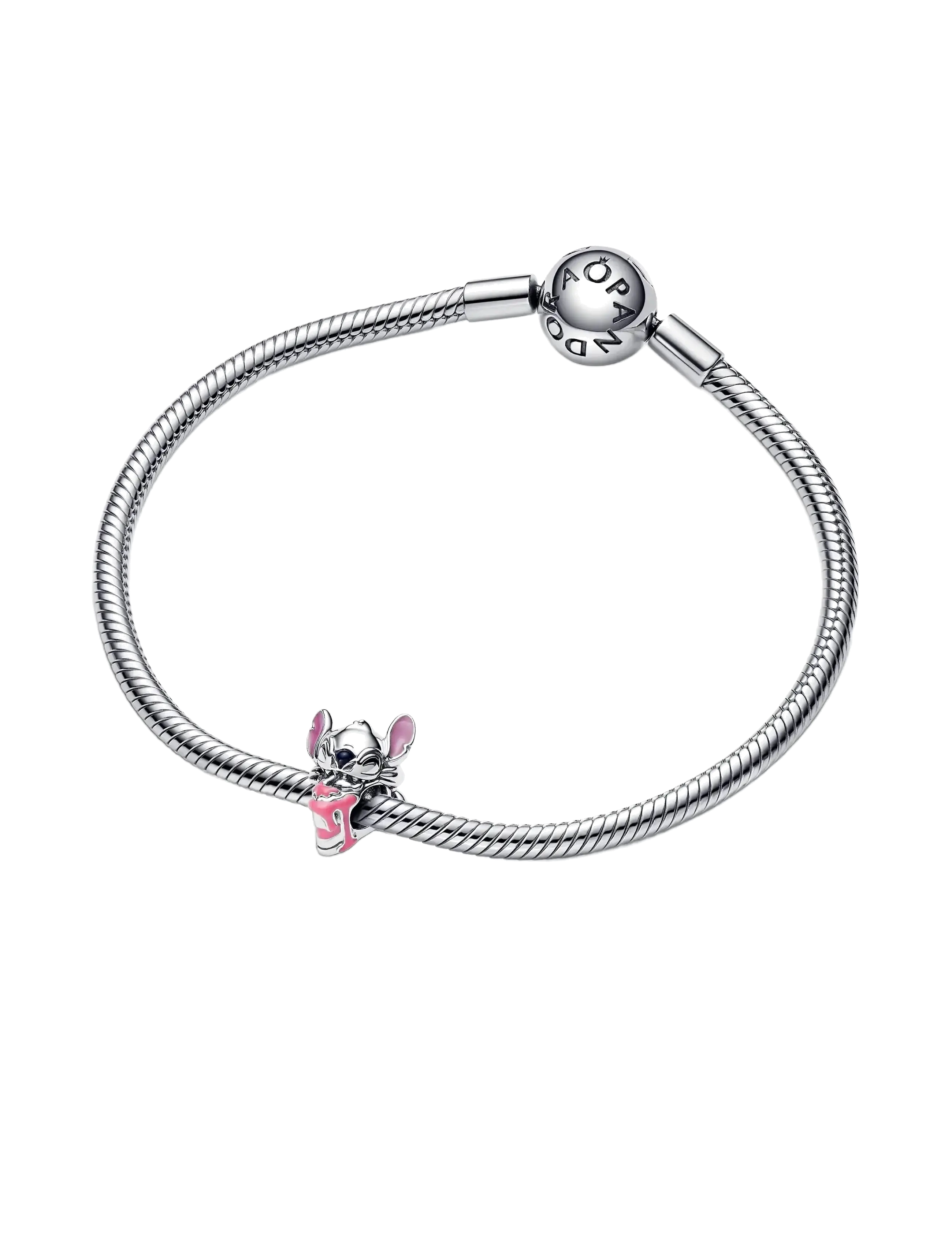 Pandora - Disney Stitch birthday cake sterling silver charm with pink, purple, blue and black enamel - pendentifs - purple - 4