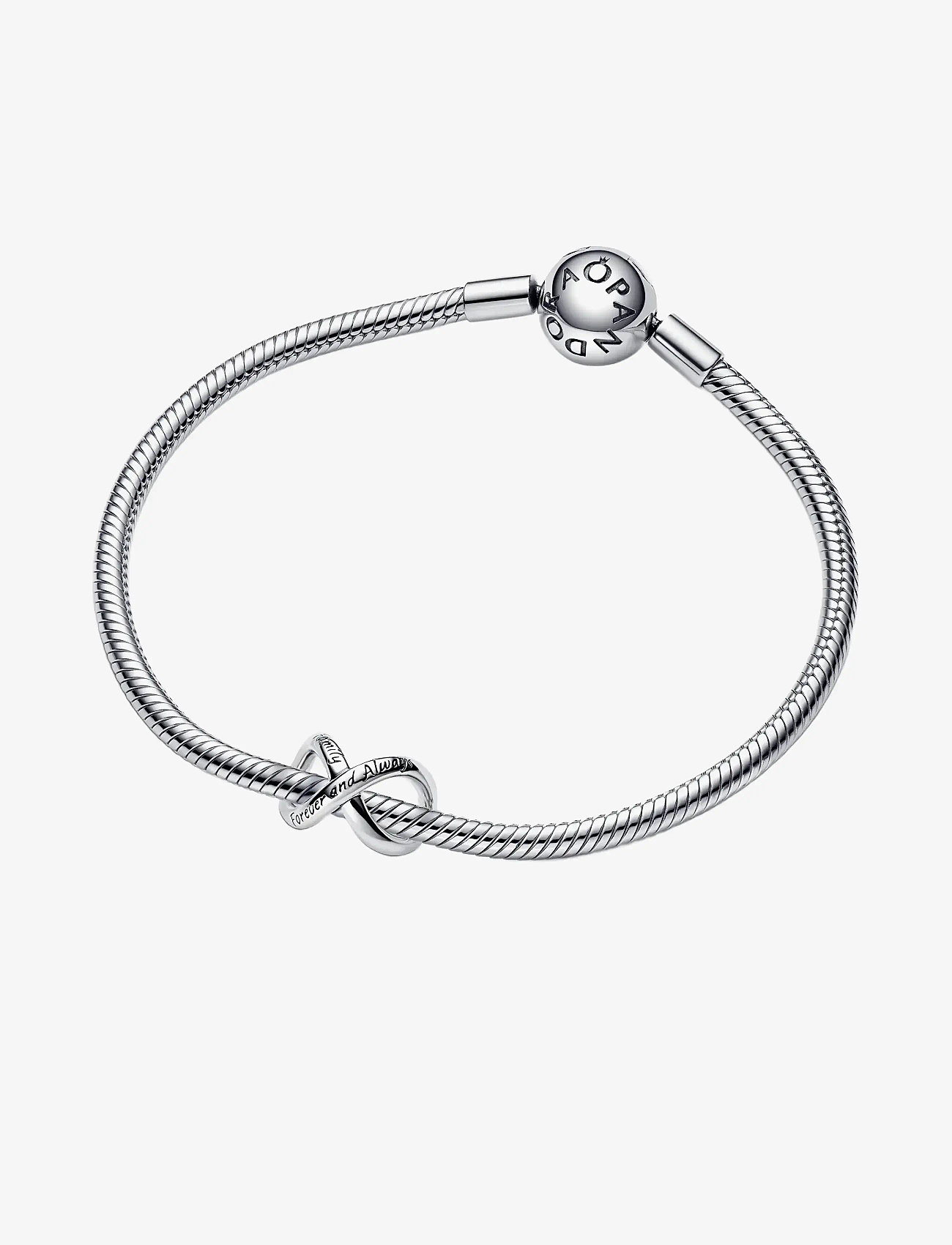 Pandora - Infinity symbol sterling silver charm - vedhæng - no color - 2