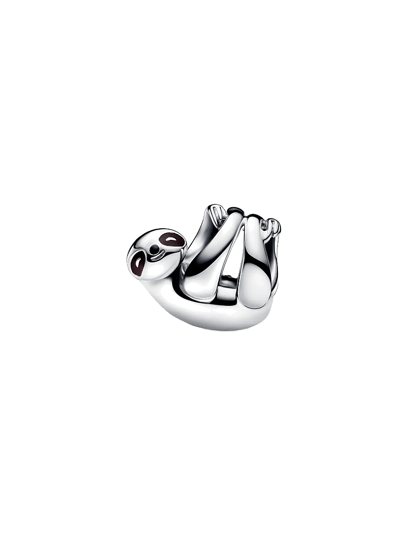 Pandora - Sloth sterling silver charm with brown and black enamel - anhänger - black - 1