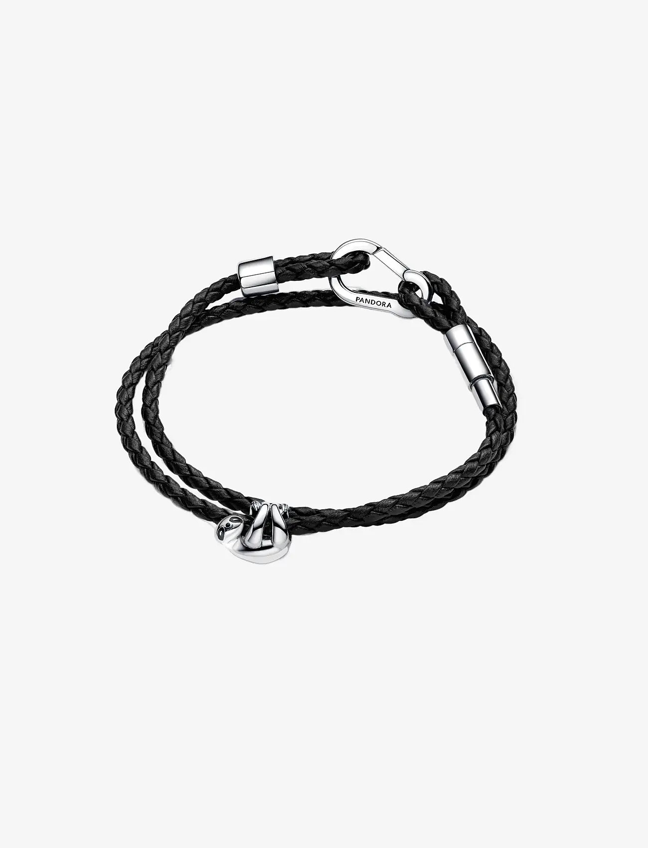 Pandora - Sloth sterling silver charm with brown and black enamel - anhänger - black - 4