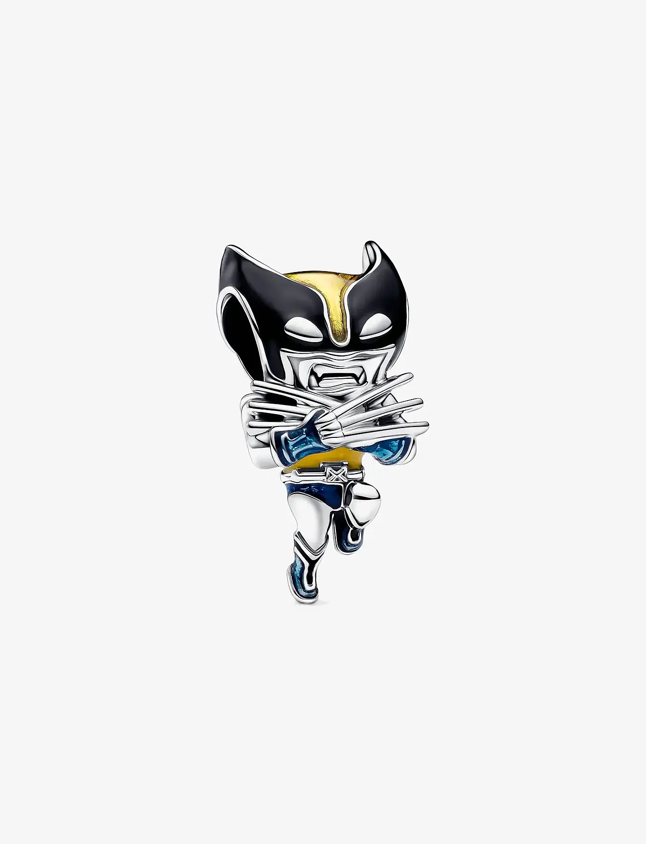Pandora - Marvel Wolverine sterling silver charm with black, yellow and blue enamel - hängen & berlocker - multicolor - 1