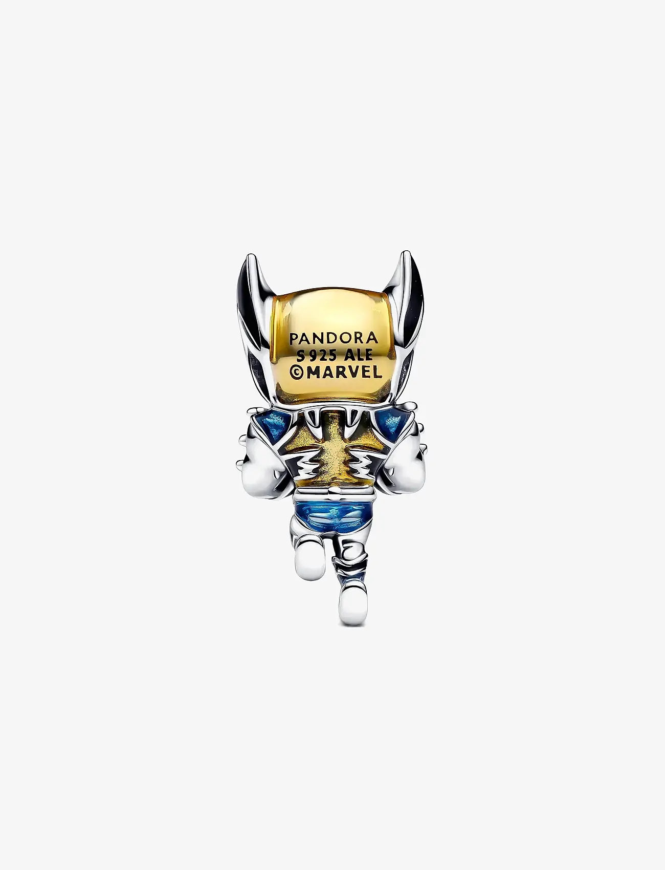 Pandora - Marvel Wolverine sterling silver charm with black, yellow and blue enamel - hängen & berlocker - multicolor - 2