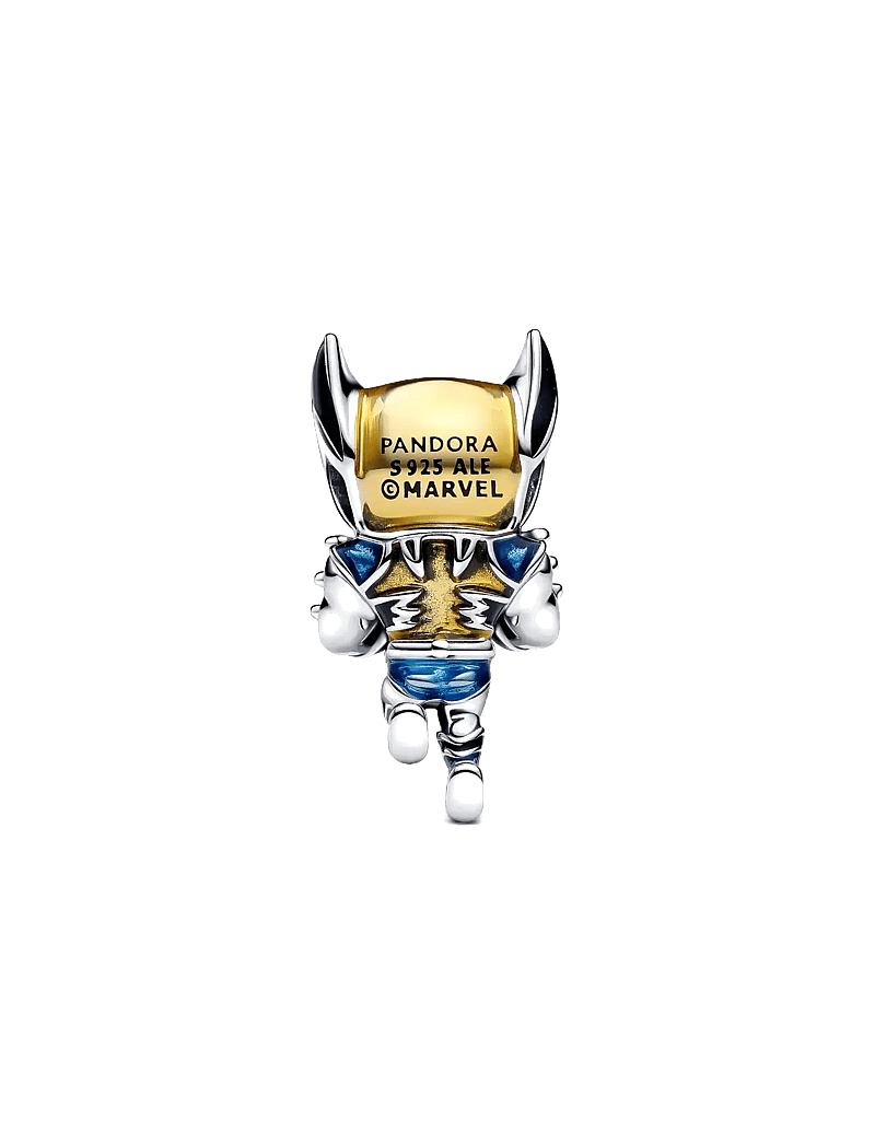 Pandora - Marvel Wolverine sterling silver charm with black, yellow and blue enamel - hängen & berlocker - multicolor - 2