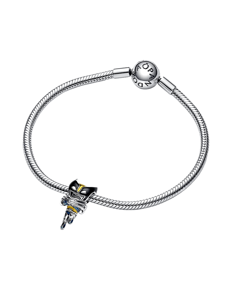 Pandora - Marvel Wolverine sterling silver charm with black, yellow and blue enamel - hängen & berlocker - multicolor - 3