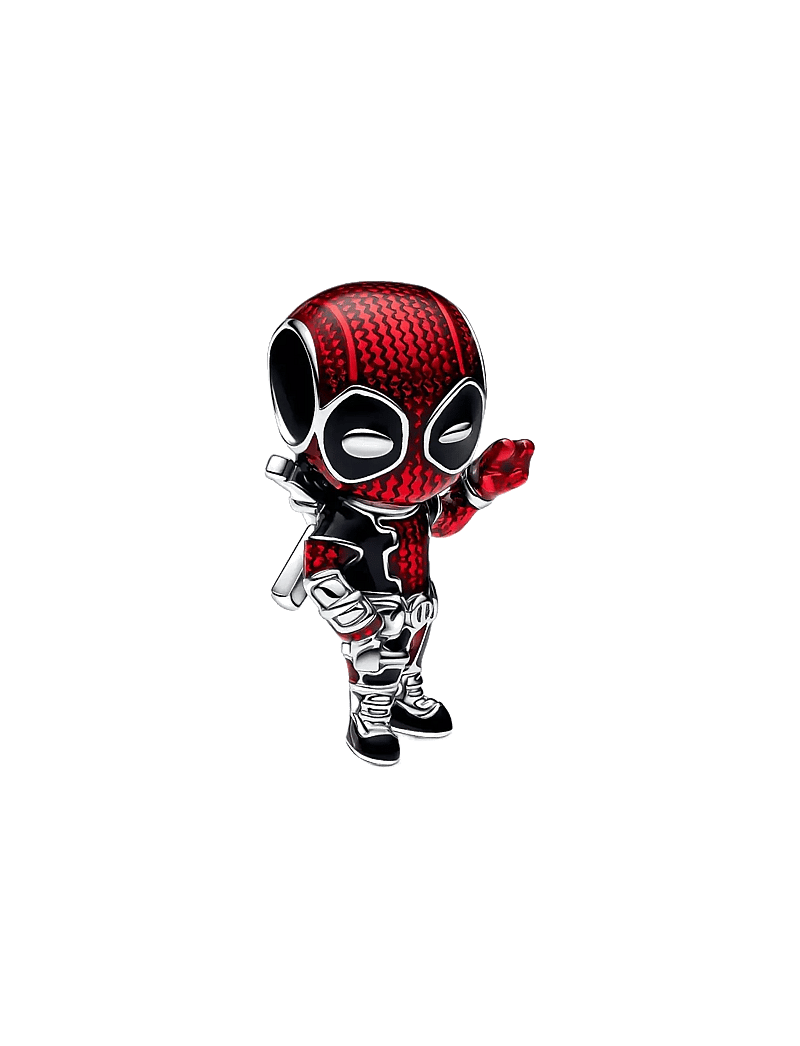 Pandora - Marvel Deadpool sterling silver charm with red and black enamel - hängen & berlocker - red - 1