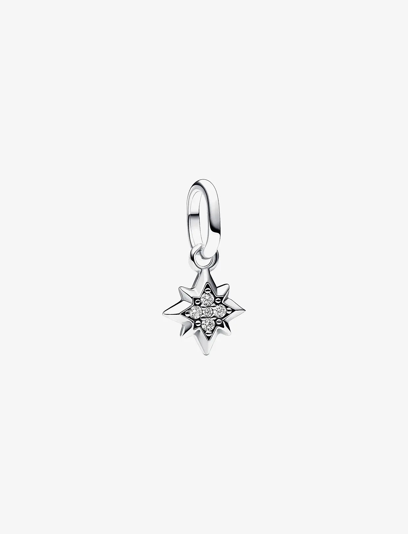 Pandora - Star sterling silver mini dangle with clear cubic zirconia - pendants - clear - 1