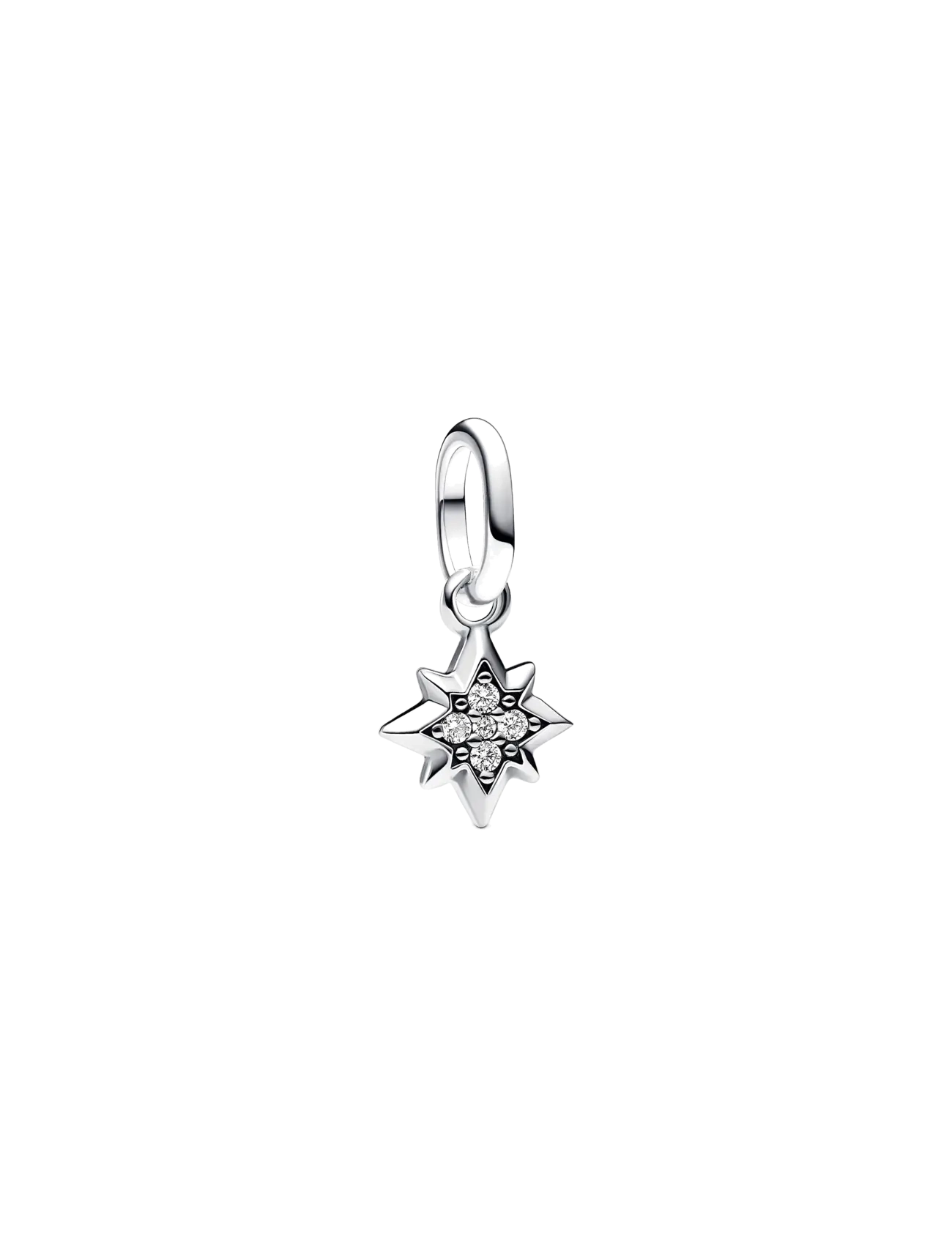Pandora Star sterling silver mini dangle with clear cubic zirconia - Charms - CLEAR / undefined