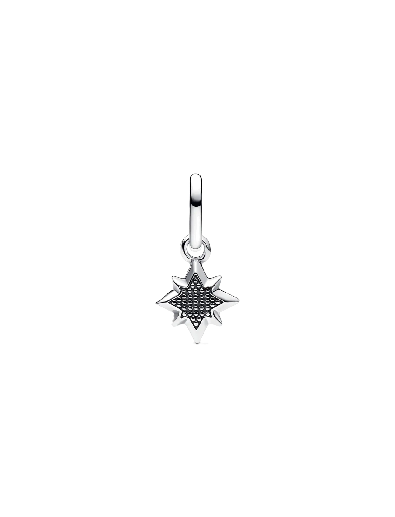 Pandora - Star sterling silver mini dangle with clear cubic zirconia - hengiskraut - clear - 2