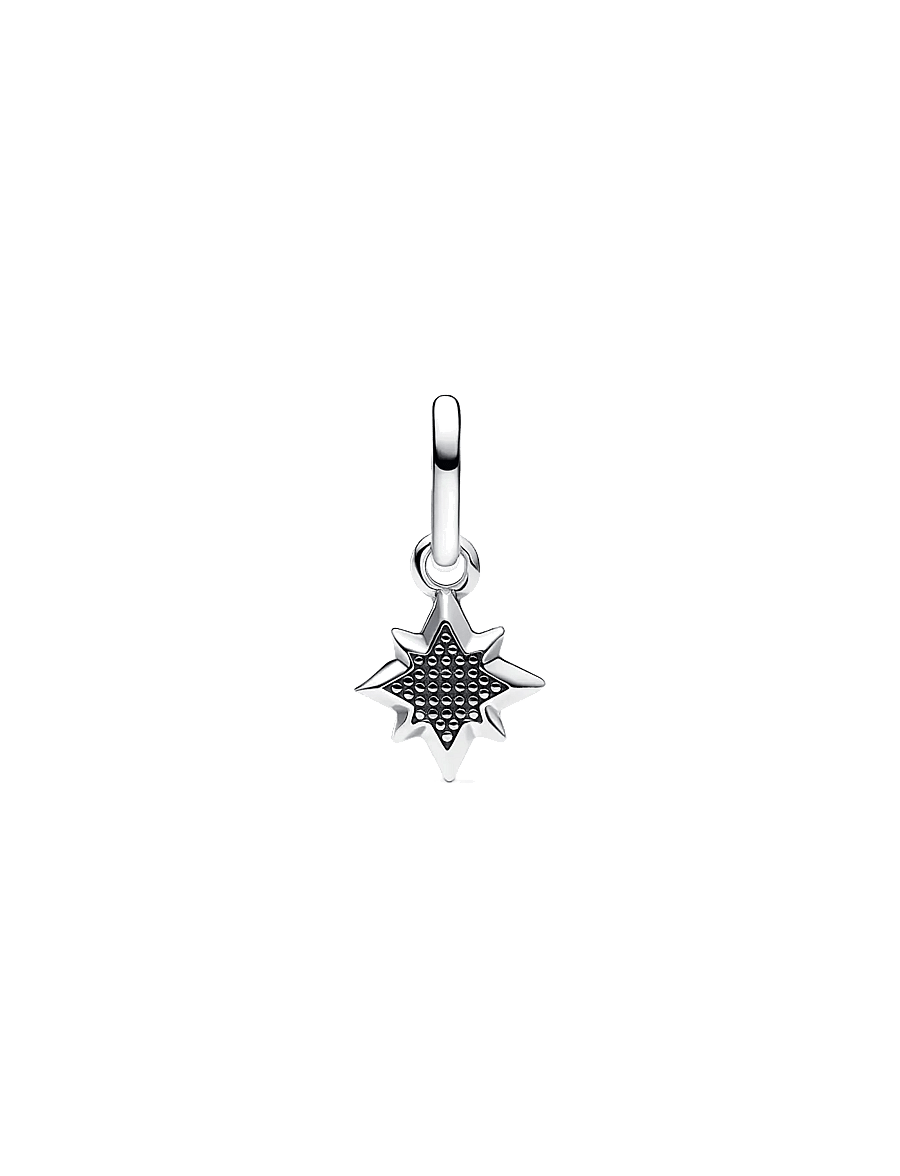 Pandora - Star sterling silver mini dangle with clear cubic zirconia - hengiskraut - clear - 2