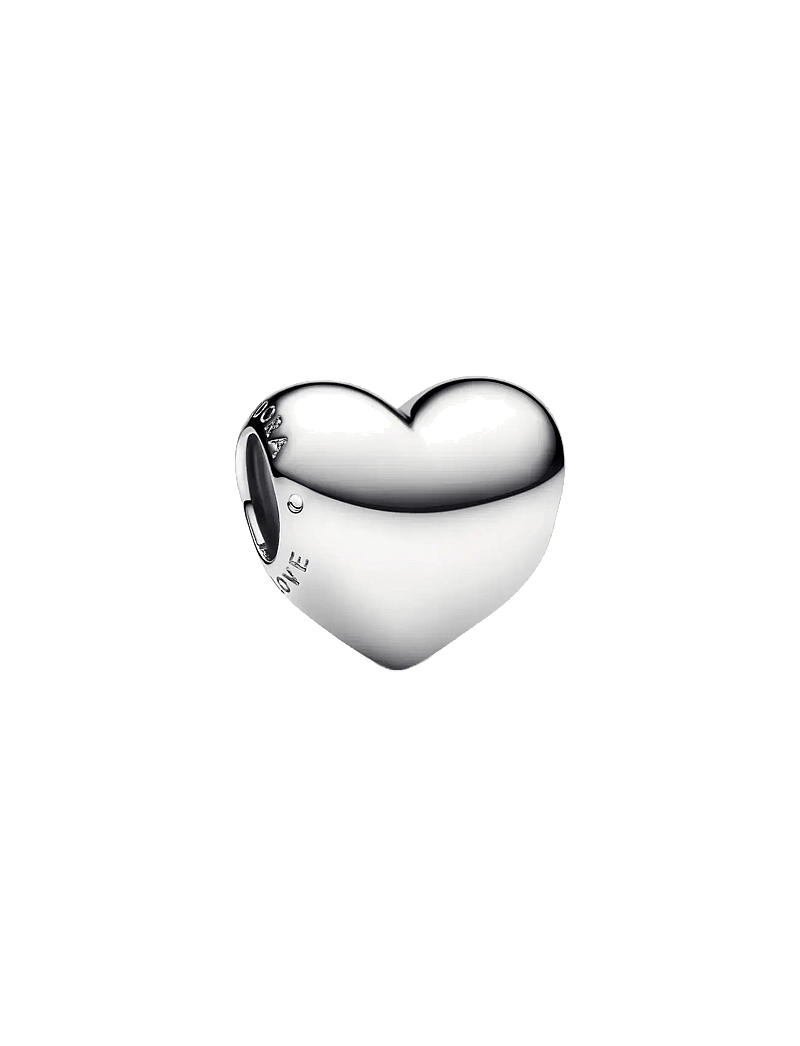 Pandora - Engravable medium heart sterling silver charm - anhänger - no color - 1