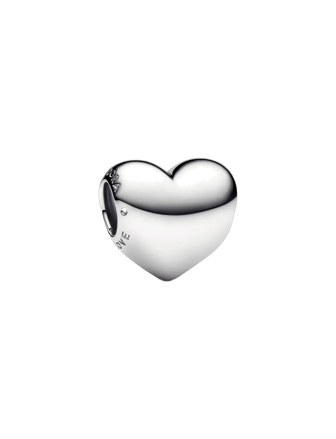 Pandora Engravable medium heart sterling silver charm - Charms - NO COLOR / undefined