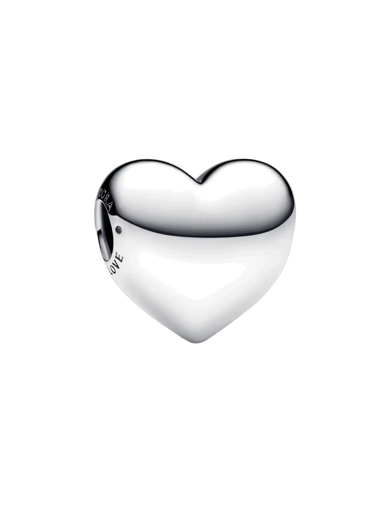 Pandora Engravable large heart sterling silver charm - Charms - NO COLOR / undefined