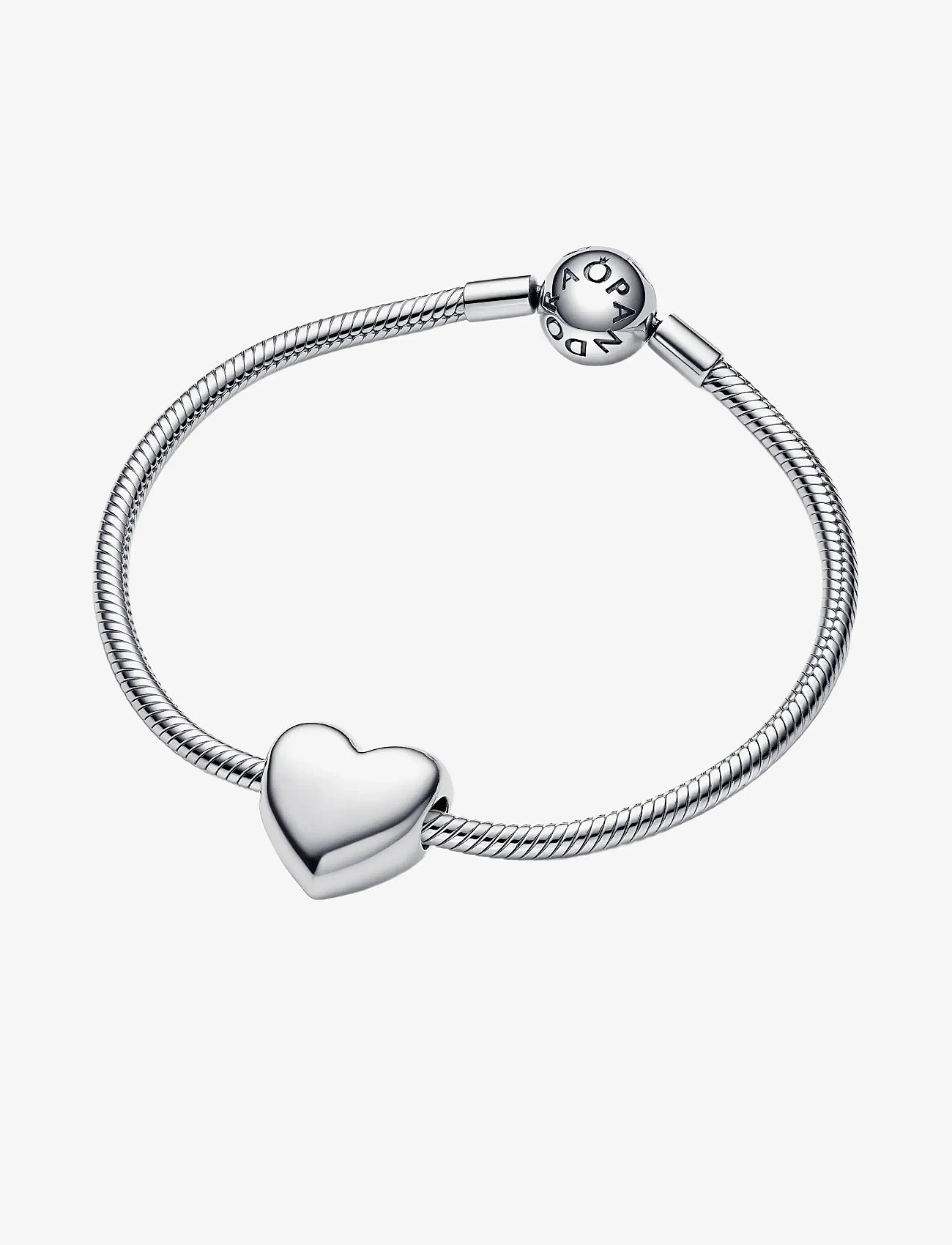 Pandora - Engravable large heart sterling silver charm - ripatsid - no color - 2