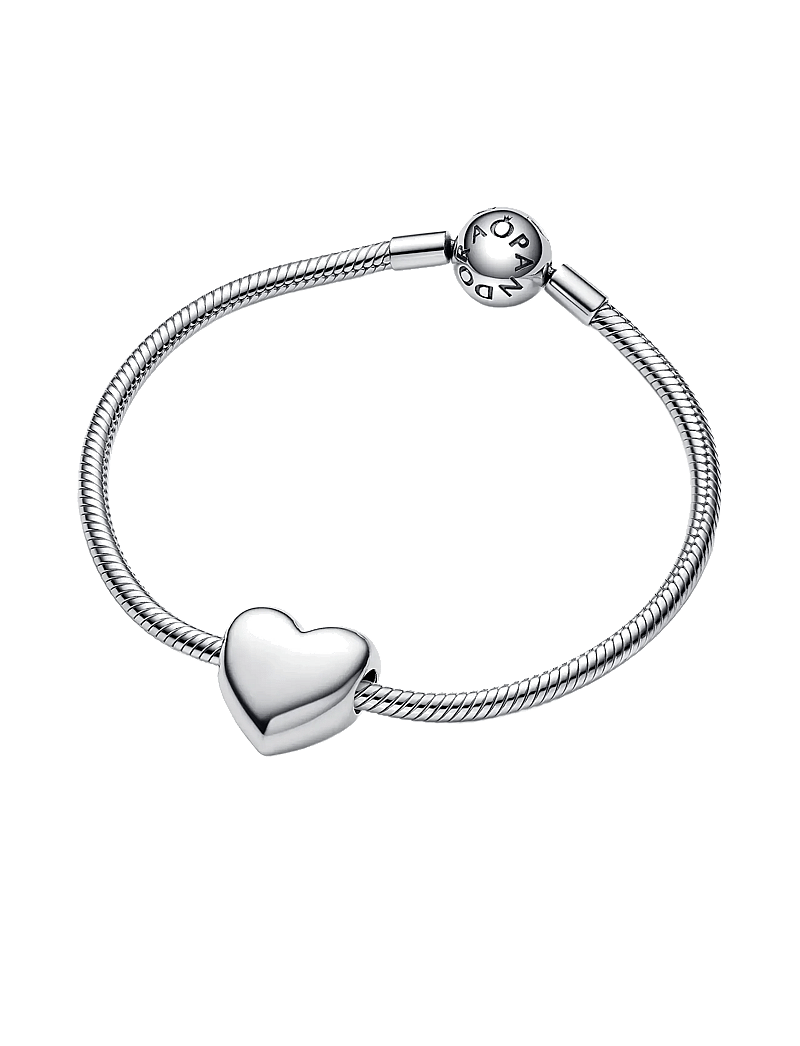 Pandora - Engravable large heart sterling silver charm - ripatsid - no color - 2