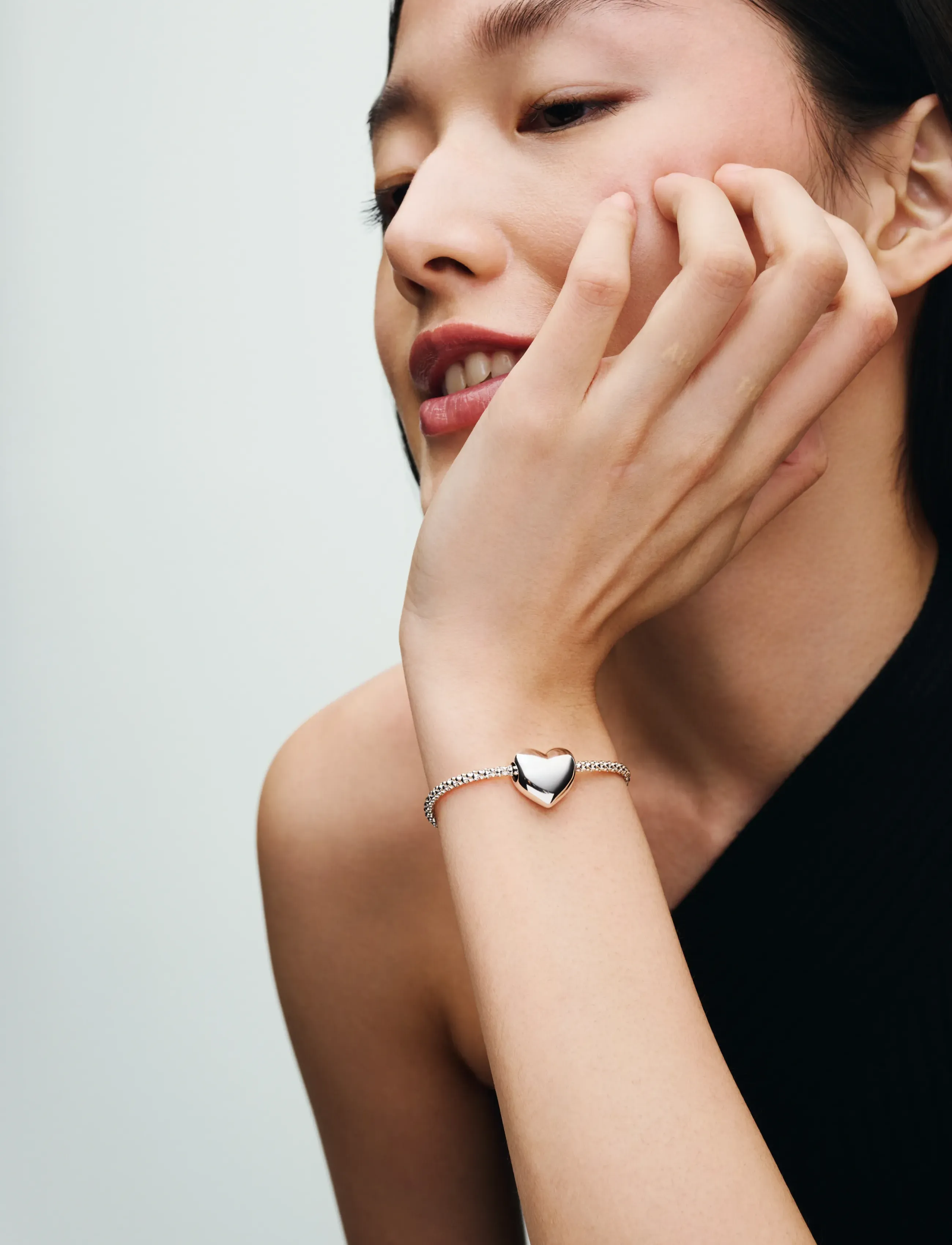Pandora Engravable Large Heart Sterling Silver Charm, One Size, Silver, Smykker > Vedhæng, Dame