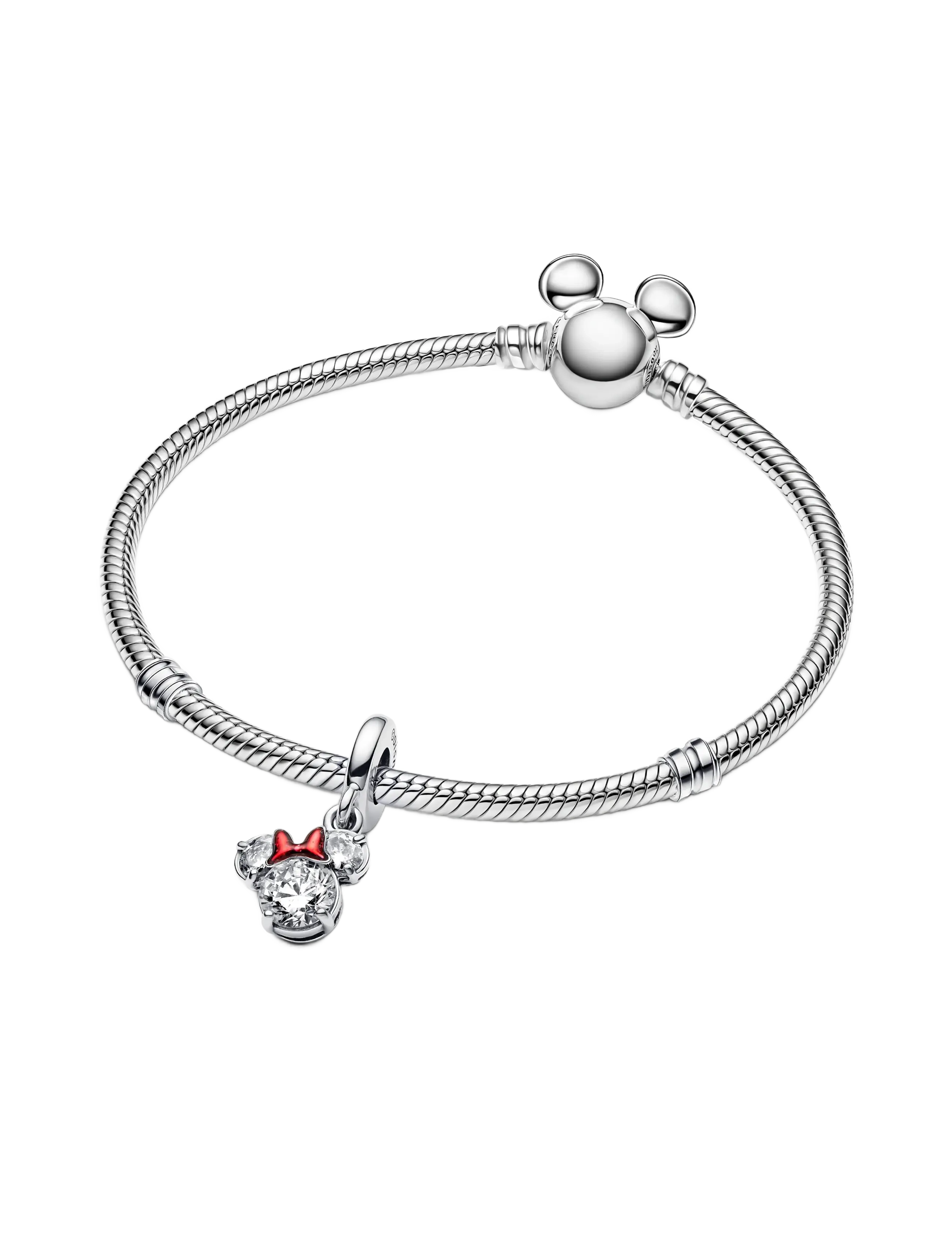 Pandora - Disney Minnie Mouse Silhouette Dangle Charm - pendentifs - red - 3