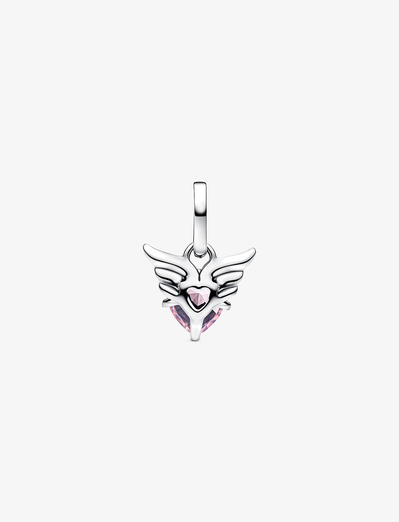 Pandora - Winged Heart Mini Dangle Charm - pink - 2