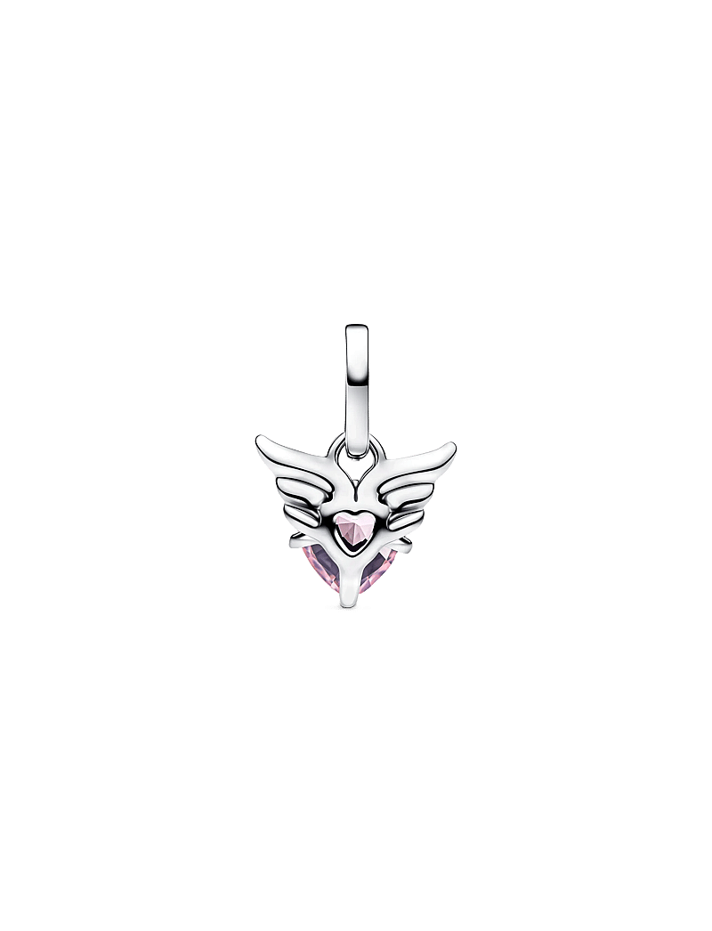 Pandora - Winged Heart Mini Dangle Charm - anhänger - pink - 2