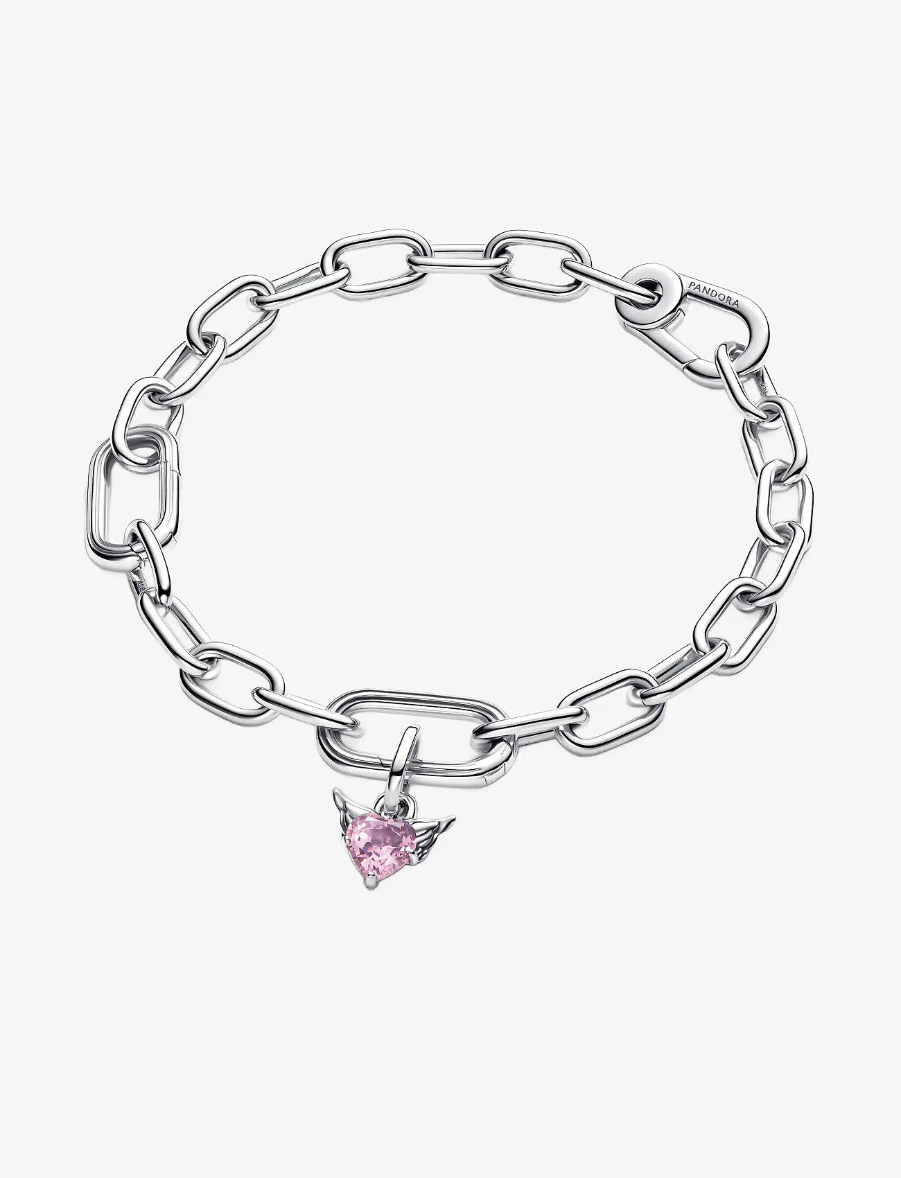Pandora - Winged Heart Mini Dangle Charm - pink - 3