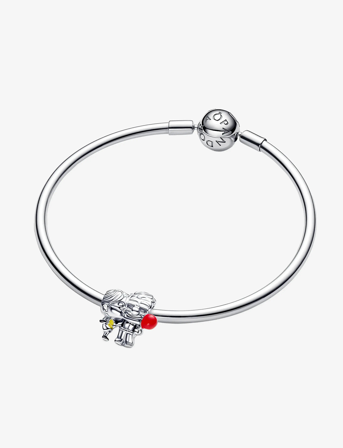 Pandora - Disney Up Carl & Ellie sterling silver charm with red, black and yellow enamel - hängen & berlocker - red - 3