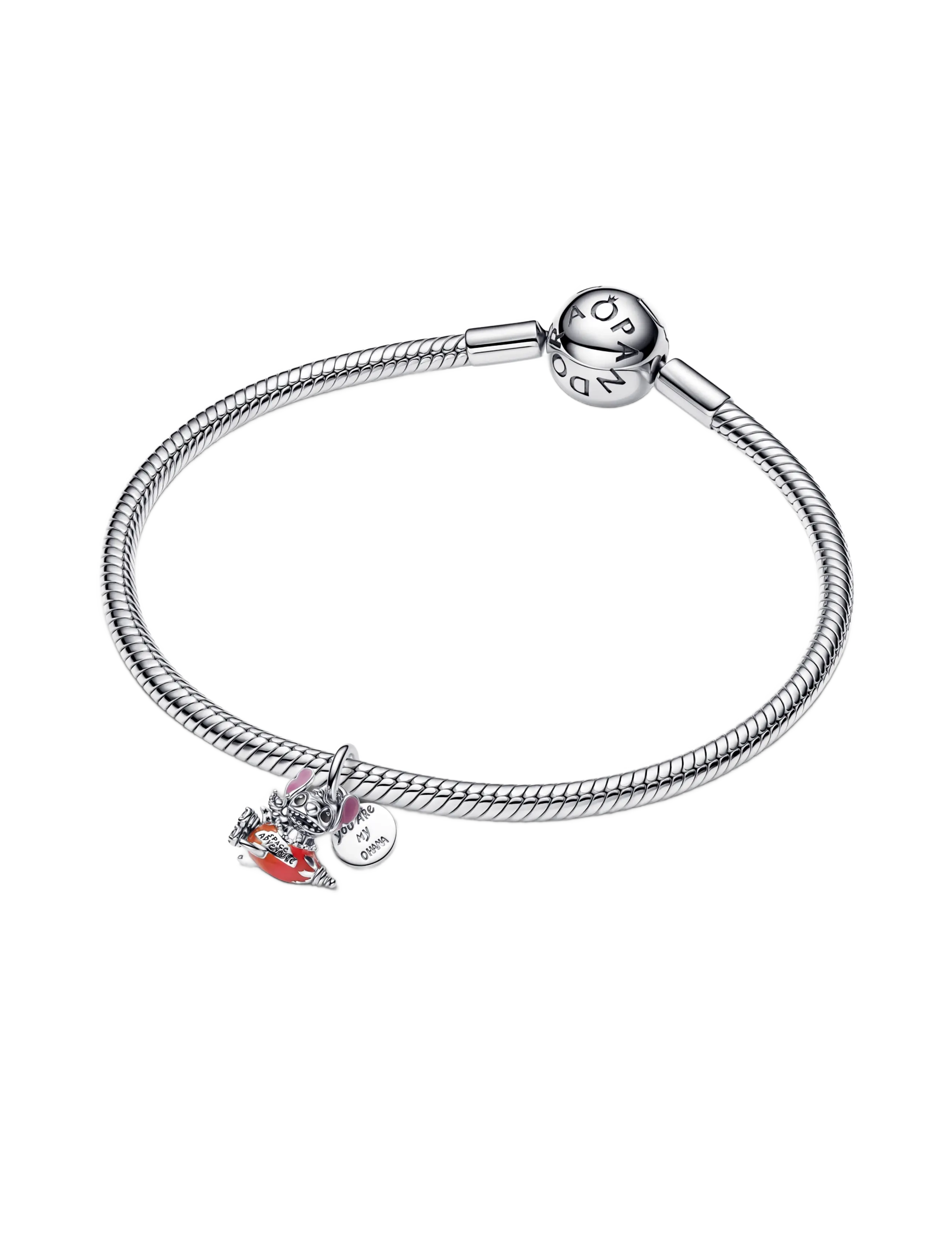 Pandora - Disney Stitch Rocket Ship Dangle Charm - hängen & berlocker - orange - 3