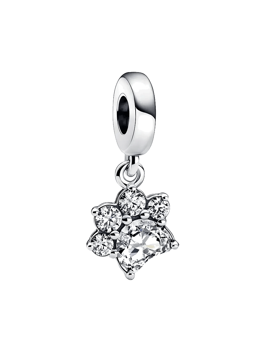 Pandora - Sterling silver Paw - anhänger - blue - 1