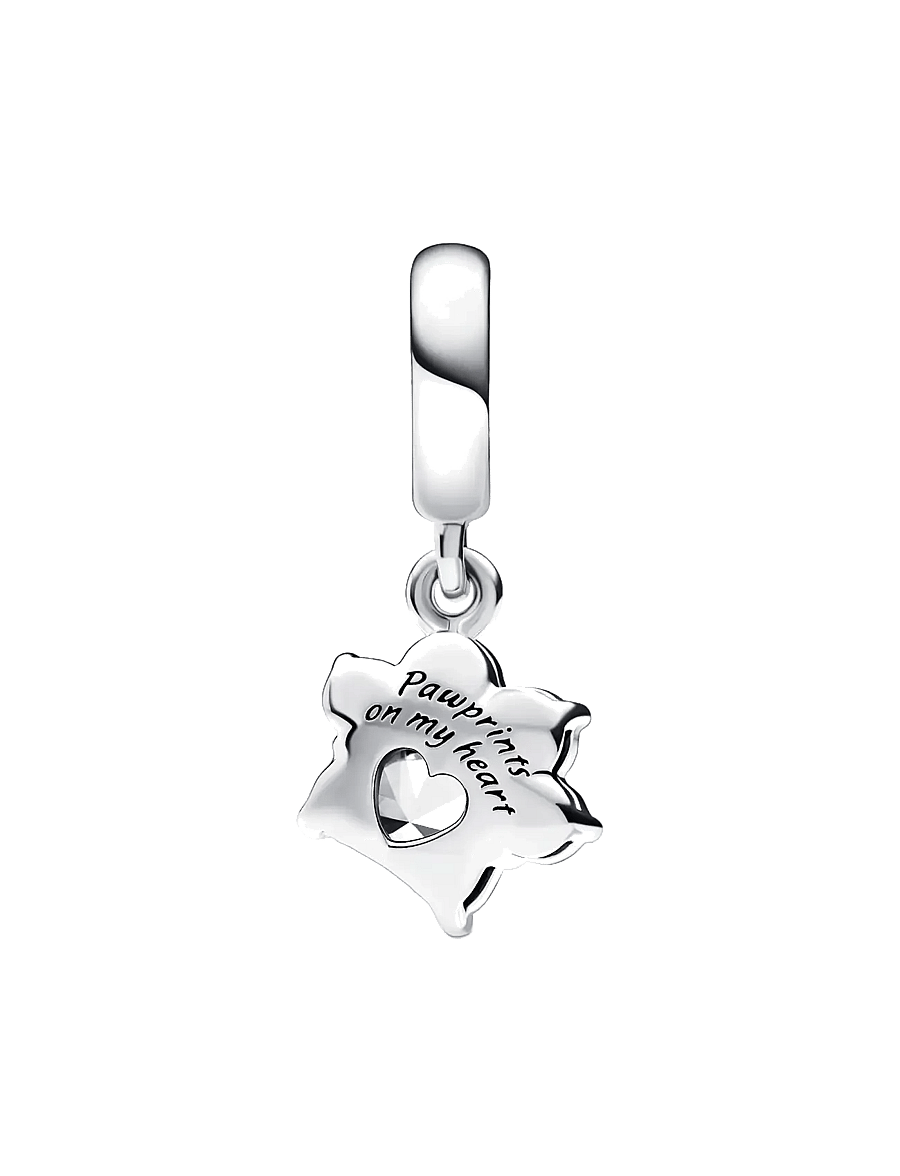 Pandora - Sterling silver Paw - anhänger - blue - 2