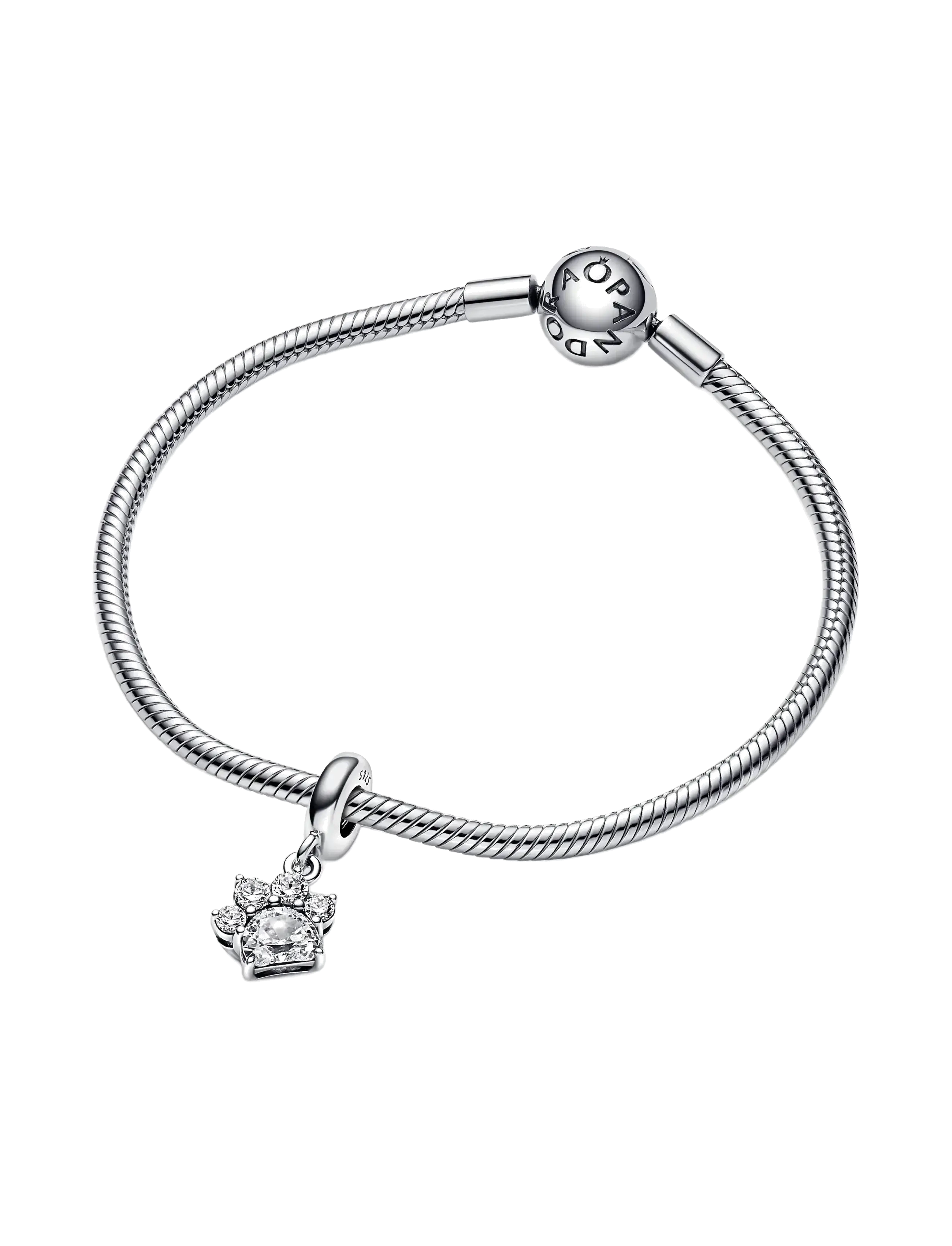 Pandora - Sterling silver Paw - anhänger - blue - 3