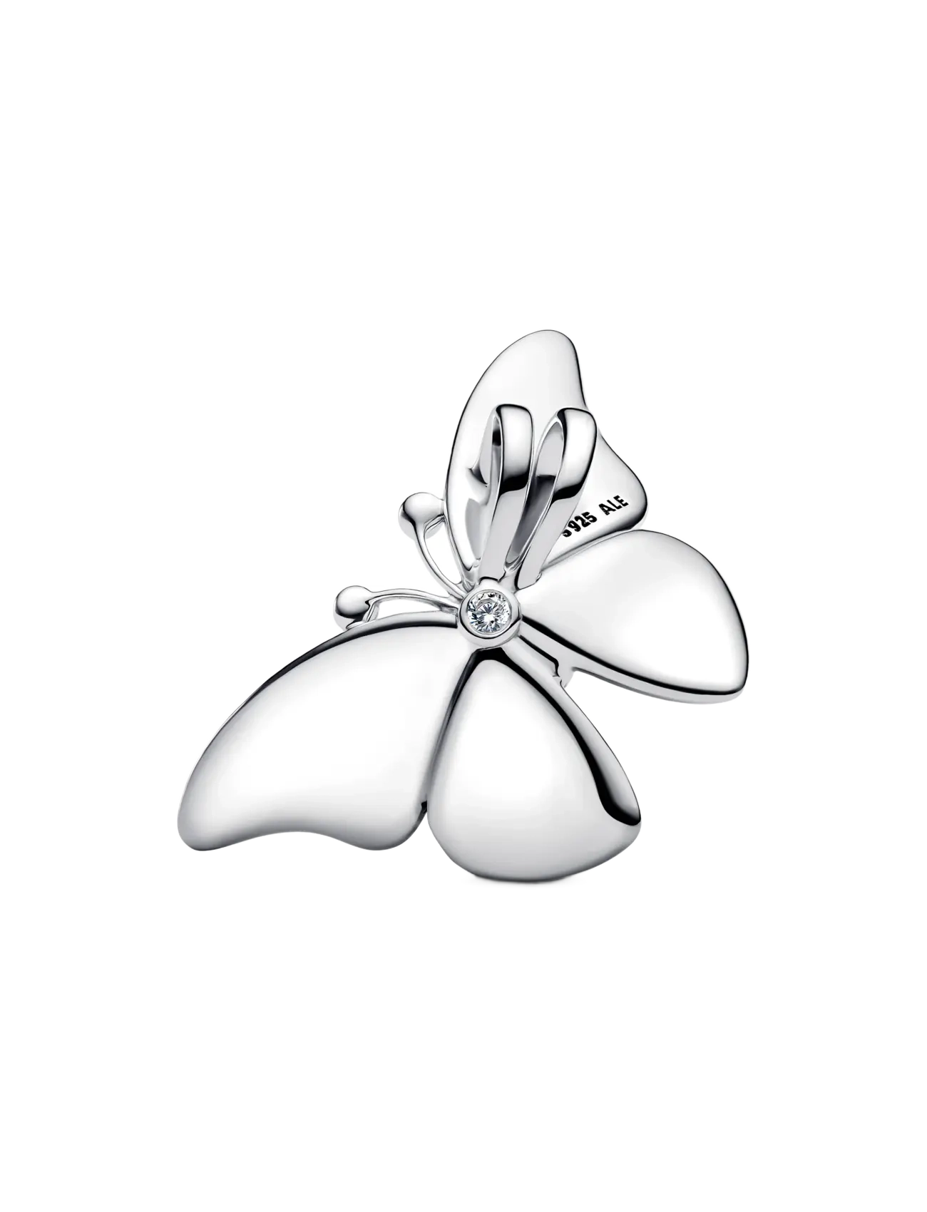 Pandora - Butterfly sterling silver charm with clear cubic zirconia, black, teal and purple enamel - pendentifs - blue - 2