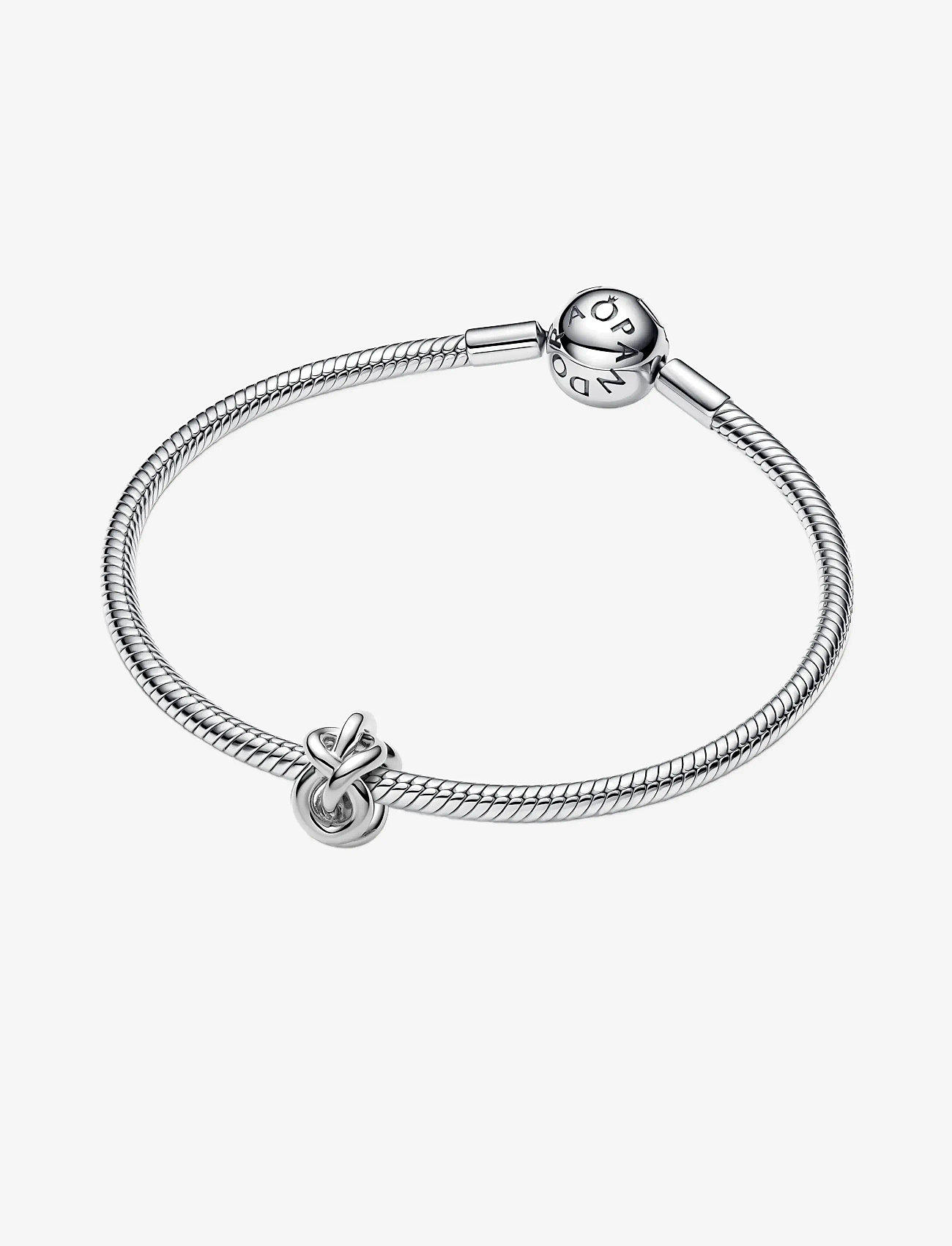 Pandora - Infinity knot sterling silver charm - hengiskraut - no color - 2