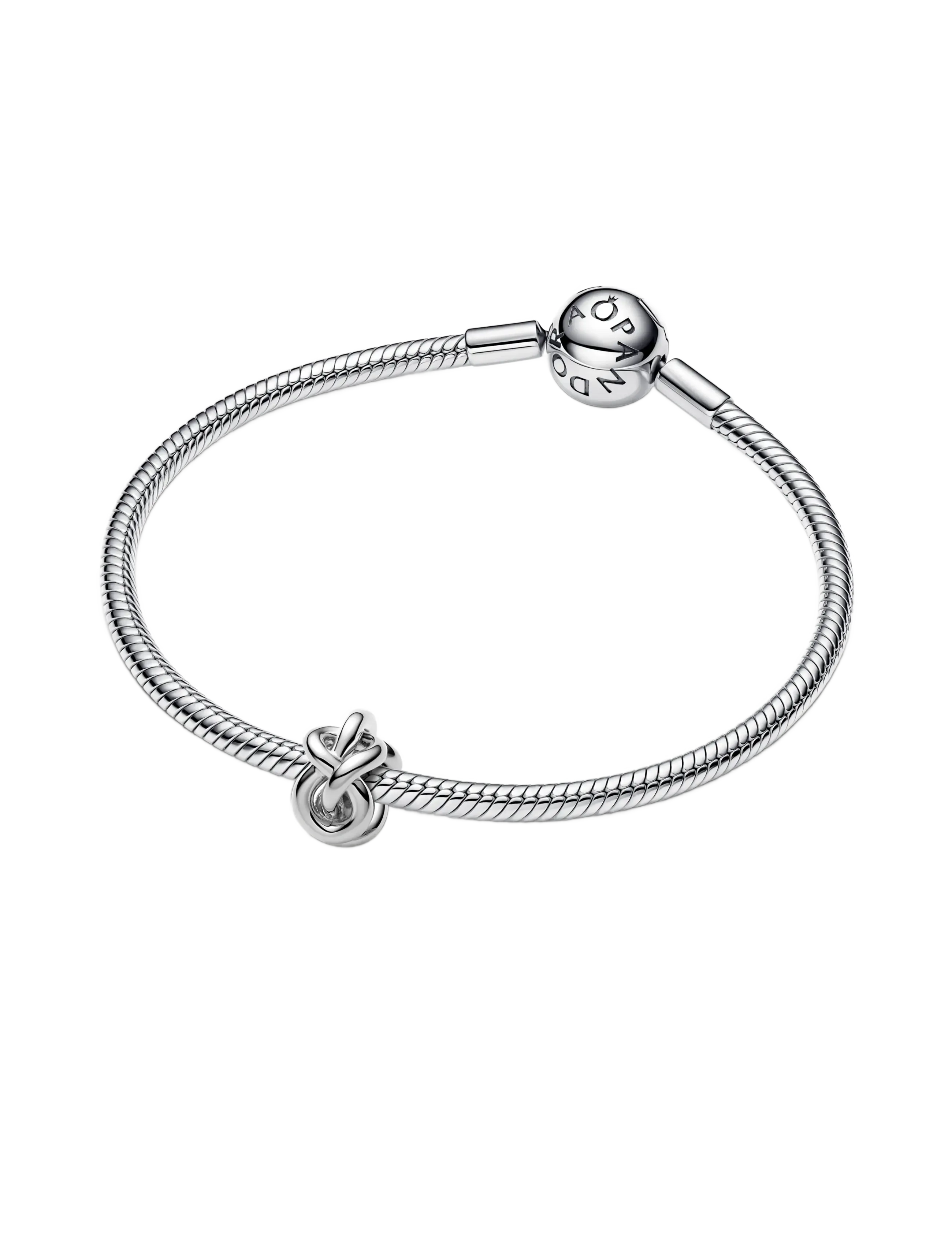 Pandora - Infinity knot sterling silver charm - pendants - no color - 2
