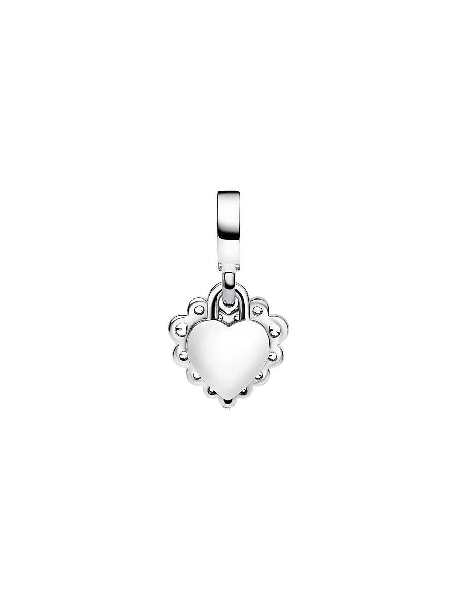 Pandora - Heart sterling silver double dangle with clear cubic zirconia and transparent resin - anhänger - clear - 2